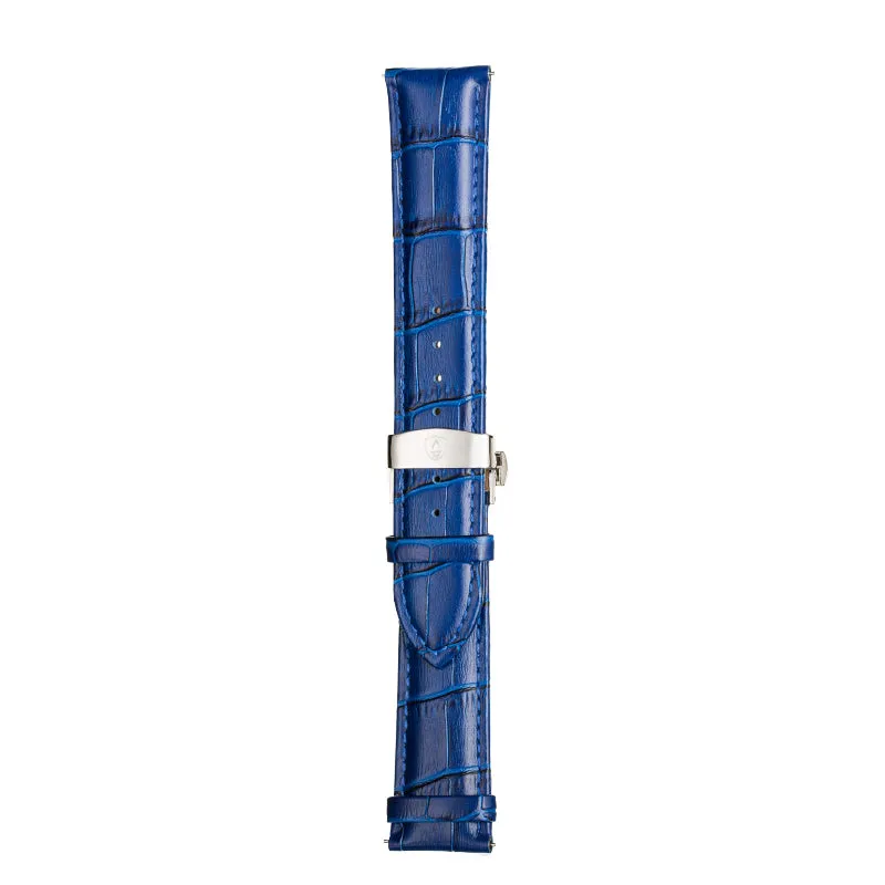 Blue Calfskin Leather Band,Premium watch strap