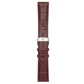Burgundy Calfskin Leather Band,Premium watch strap