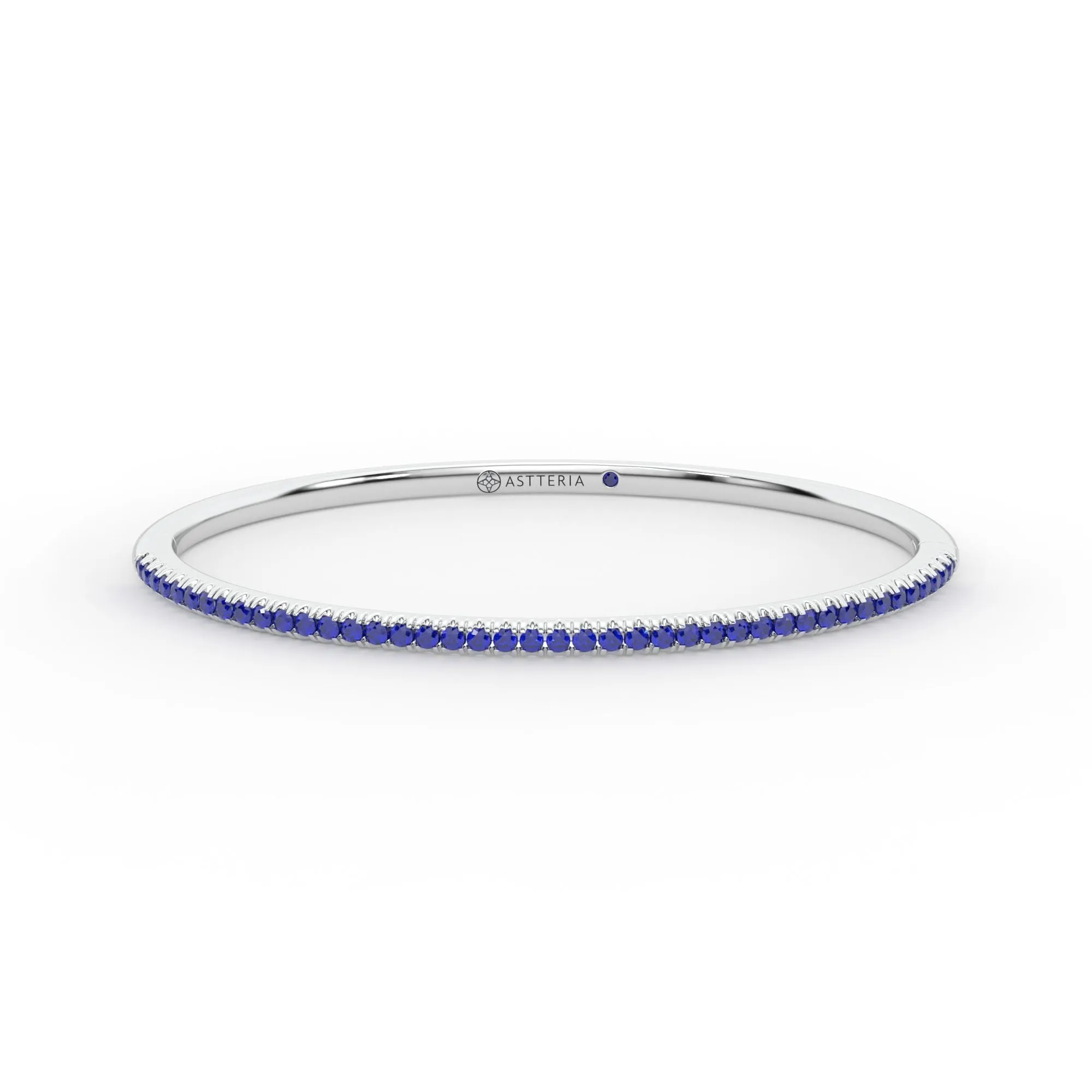 Centuria??Bangle with Half Pav blue sapphire,Sapphire Bracelet
