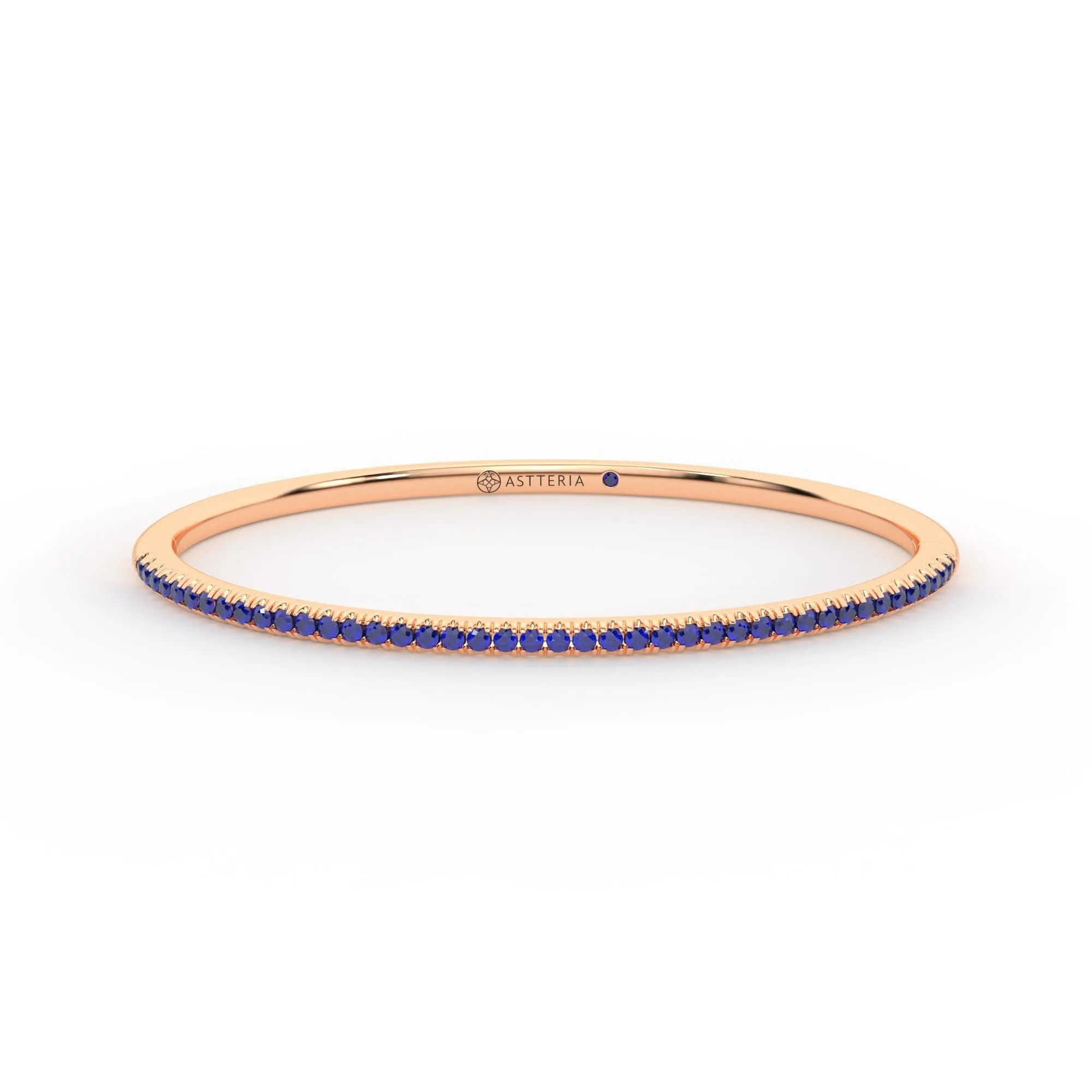 Centuria??Bangle with Half Pav blue sapphire,Sapphire Bracelet