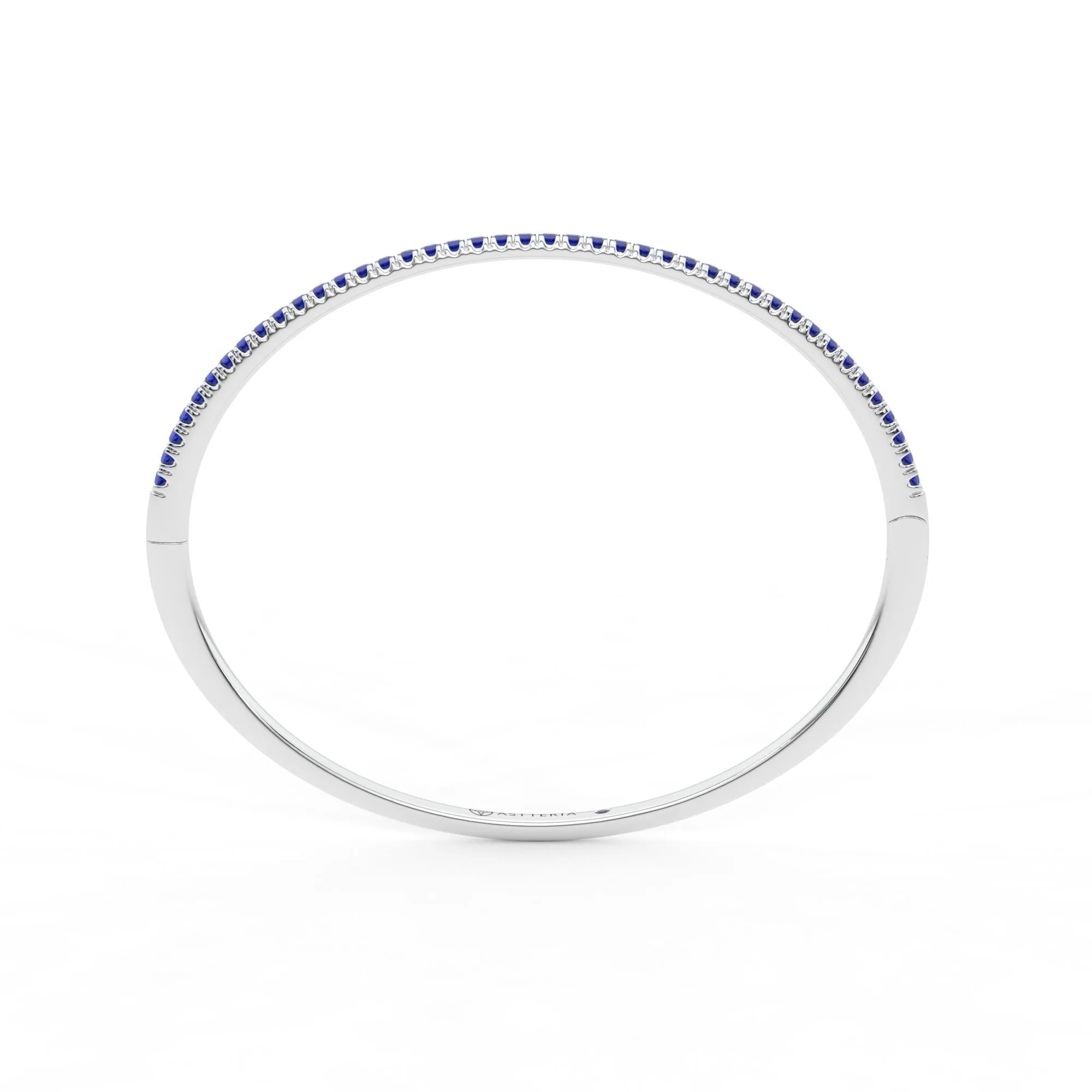 Centuria??Bangle with Half Pav blue sapphire,Sapphire Bracelet