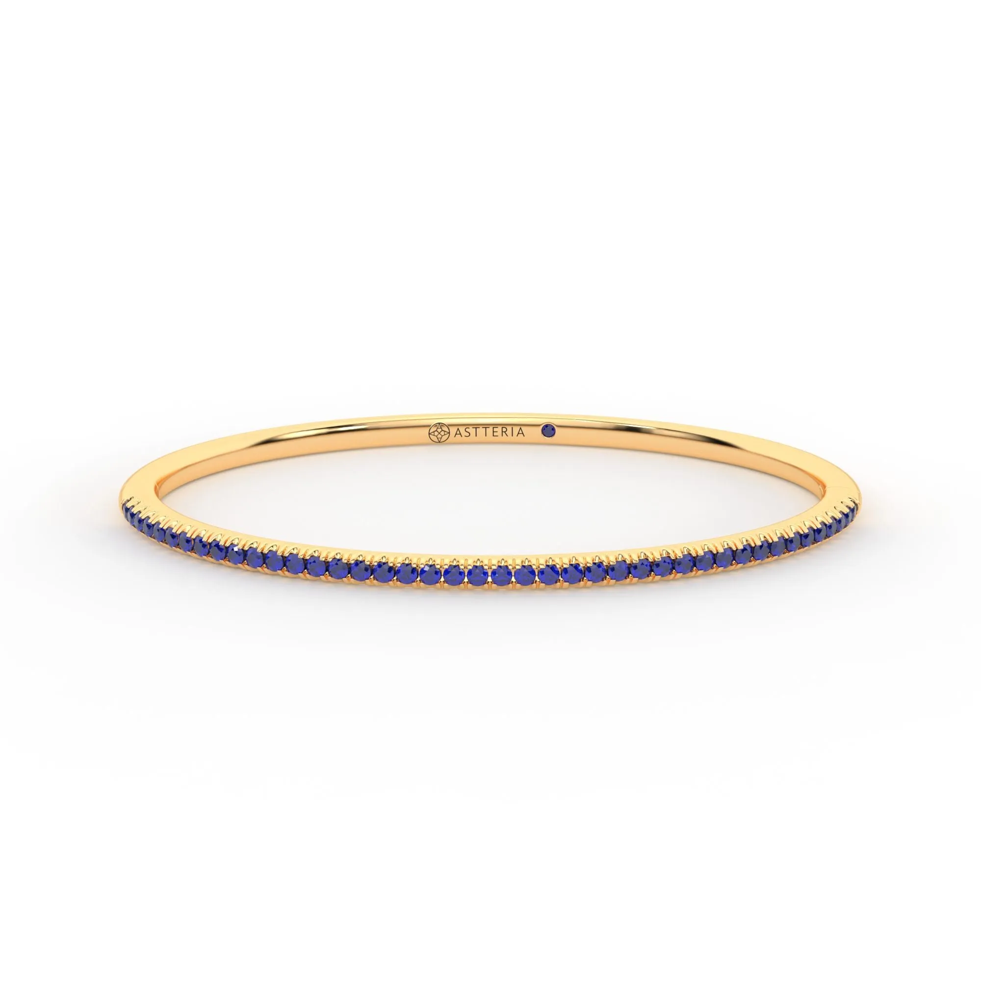Centuria??Bangle with Half Pav blue sapphire,Sapphire Bracelet