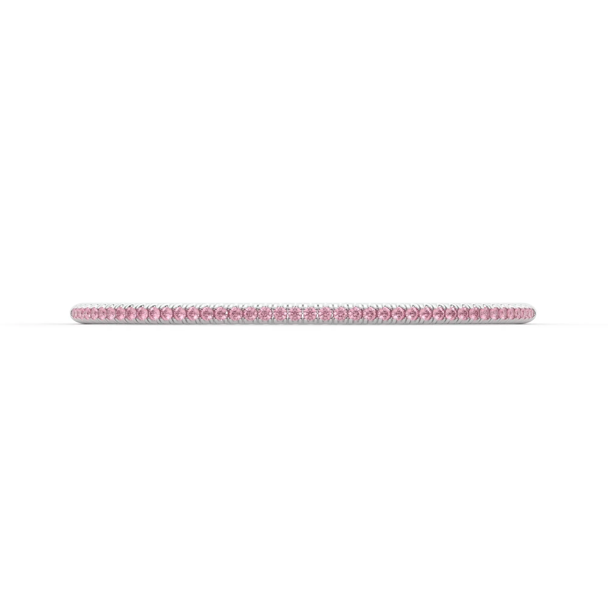 Centuria??Bangle with Half Pav pink sapphire,Sapphire Bracelet