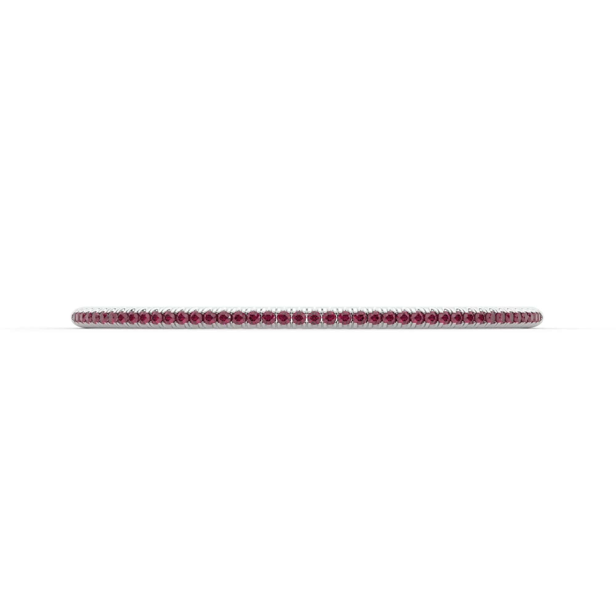 Centuria??Bangle with Half Pav ruby,Ruby Bracelet