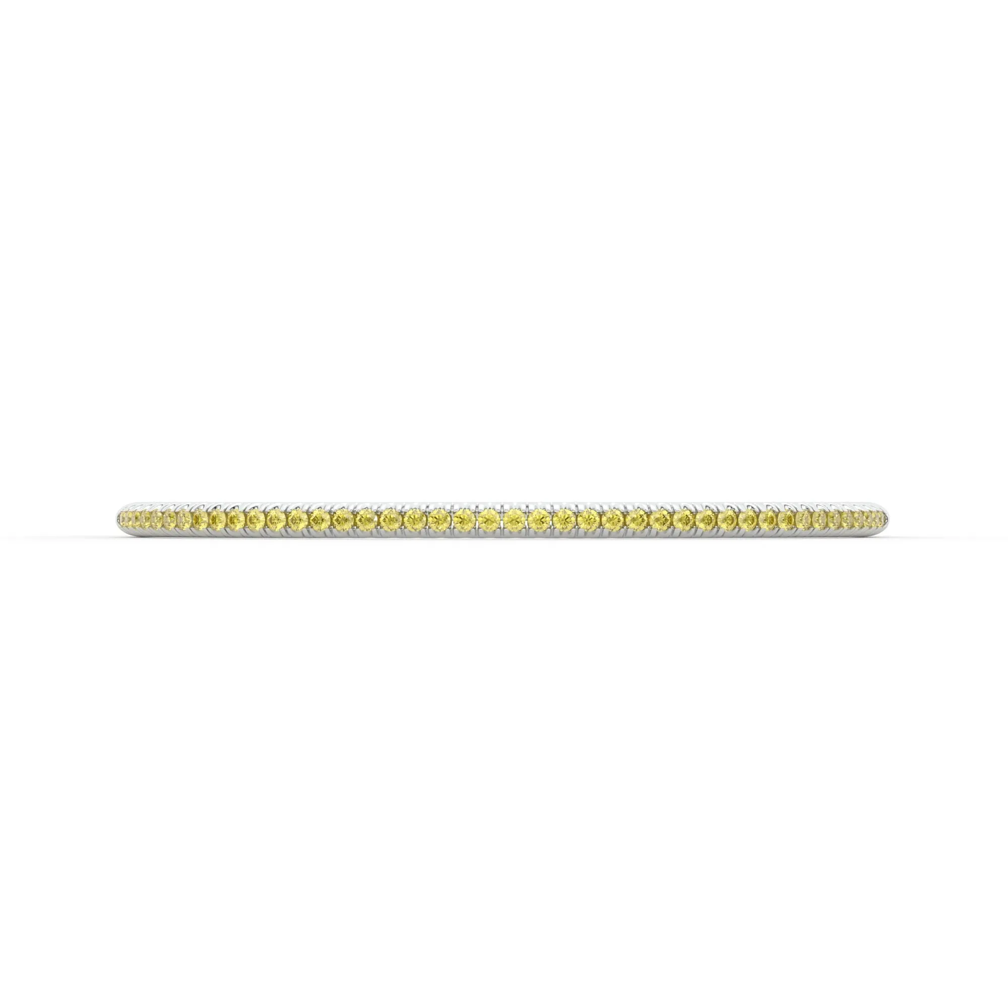 Centuria??Bangle with Half Pav yellow diamonds,Bracelet Diamond Yellow Jewelry