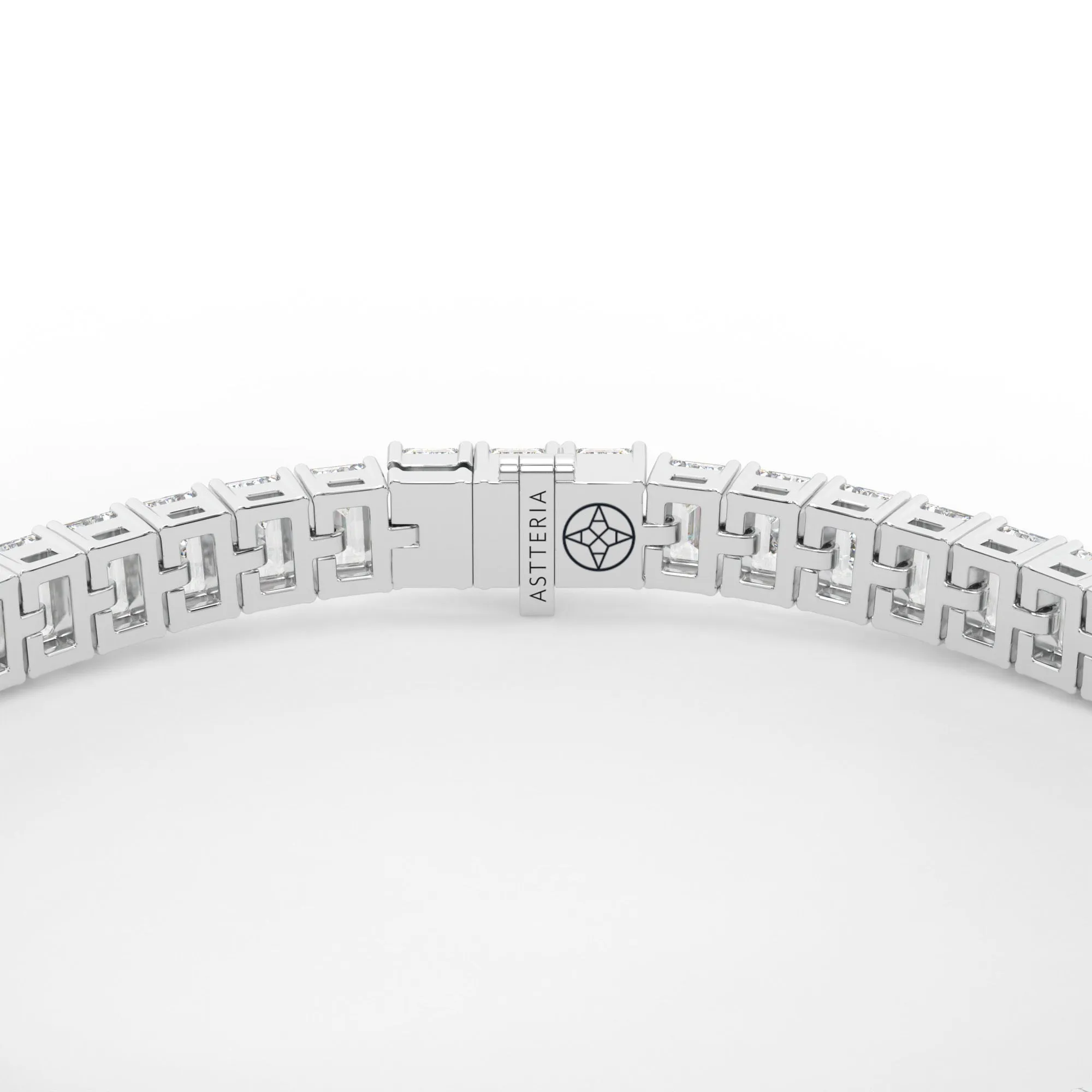 Emerald shape diamond tennis bracelet, 13.0 Ct. TW,Bracelet Jewelry