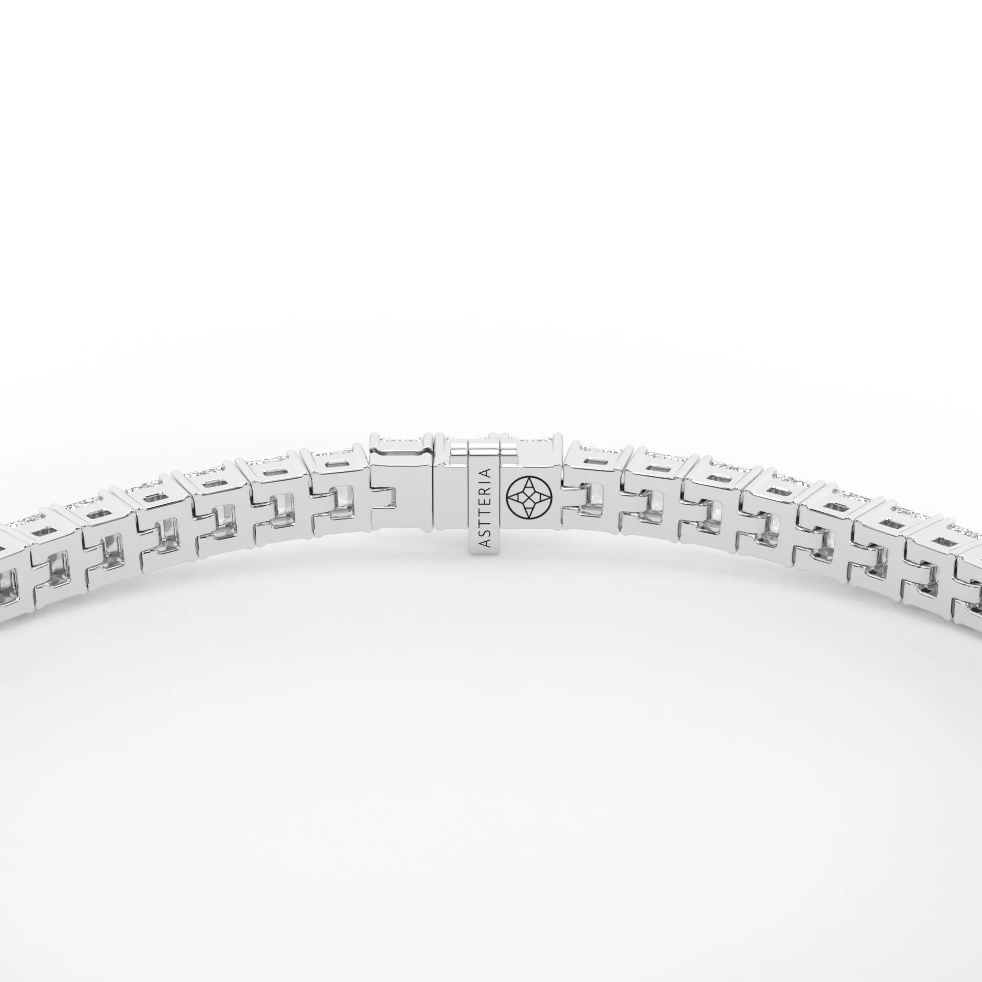 Emerald shape diamond tennis bracelet, 7.0 Ct. TW,Bracelet Jewelry