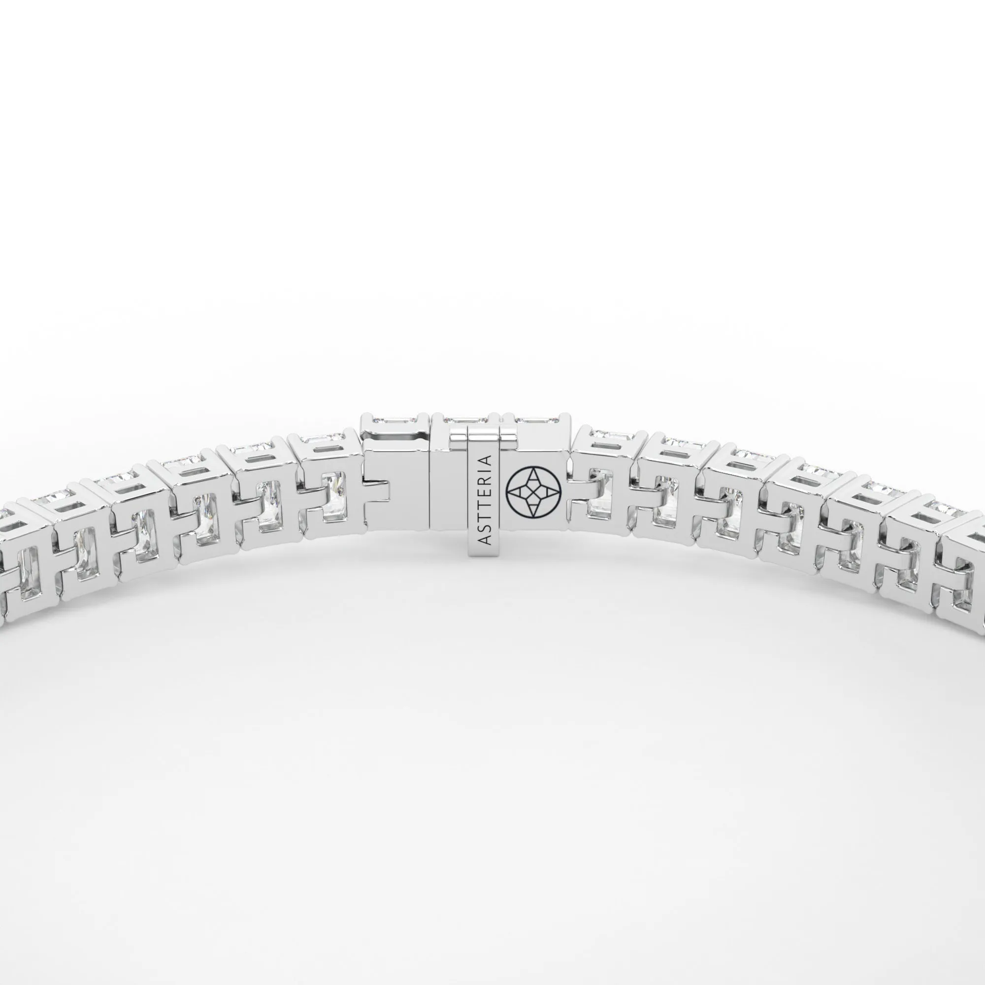 Emerald shape diamond tennis bracelet, 9.0 Ct. TW,Bracelet Jewelry