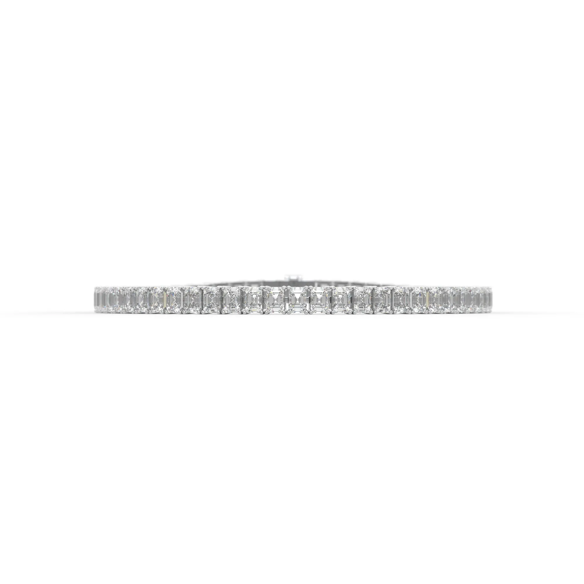 Emerald shape diamond tennis bracelet, 9.0 Ct. TW,Bracelet Jewelry