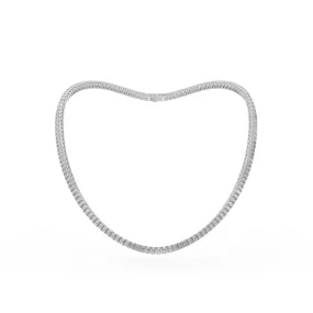 Emerald shape diamond tennis necklace, 19.0 Ct. TW,Pendant&Necklace