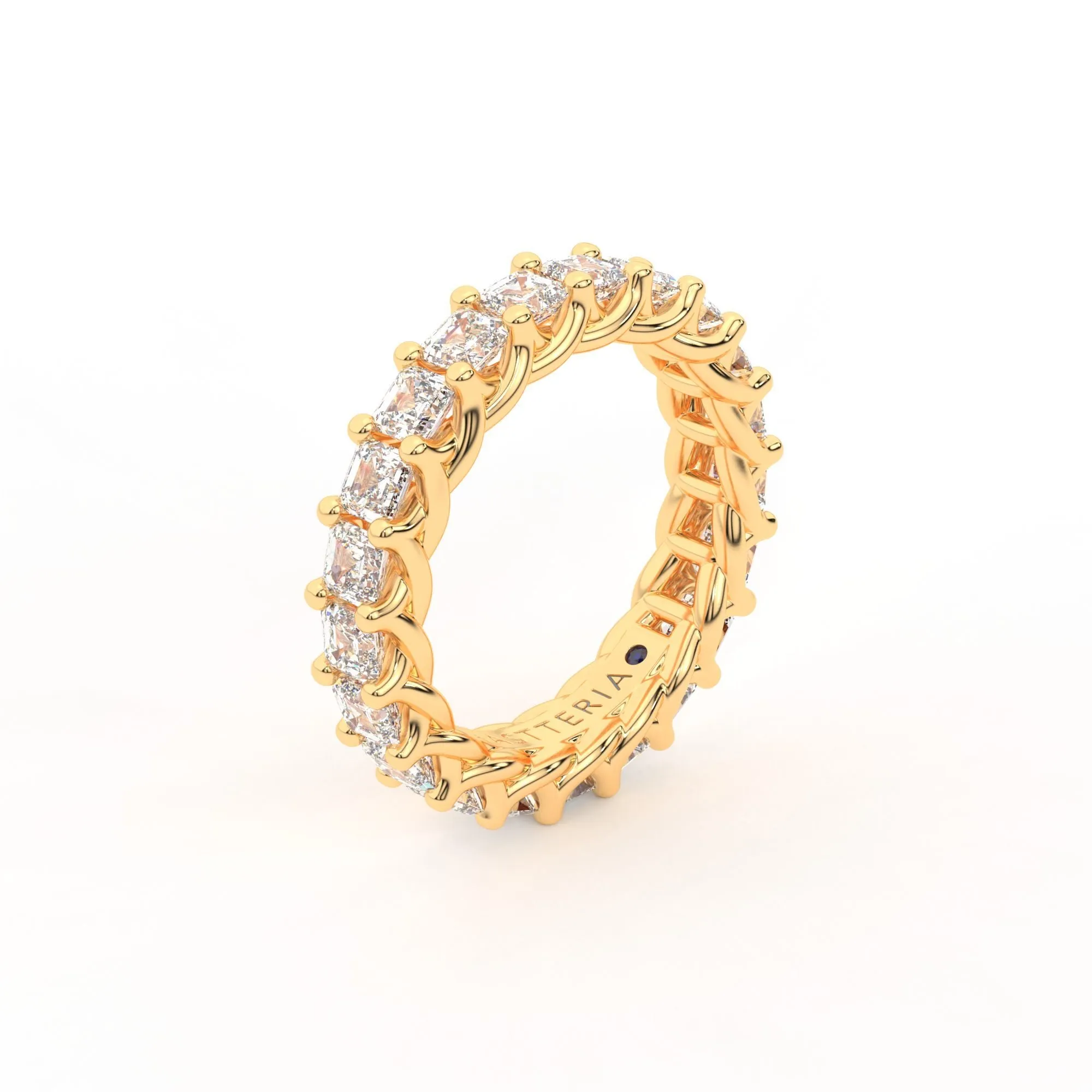 Eternal Assher cut eternity ring, Medium, 3.0 ct. (Approx.),Eternity Rings