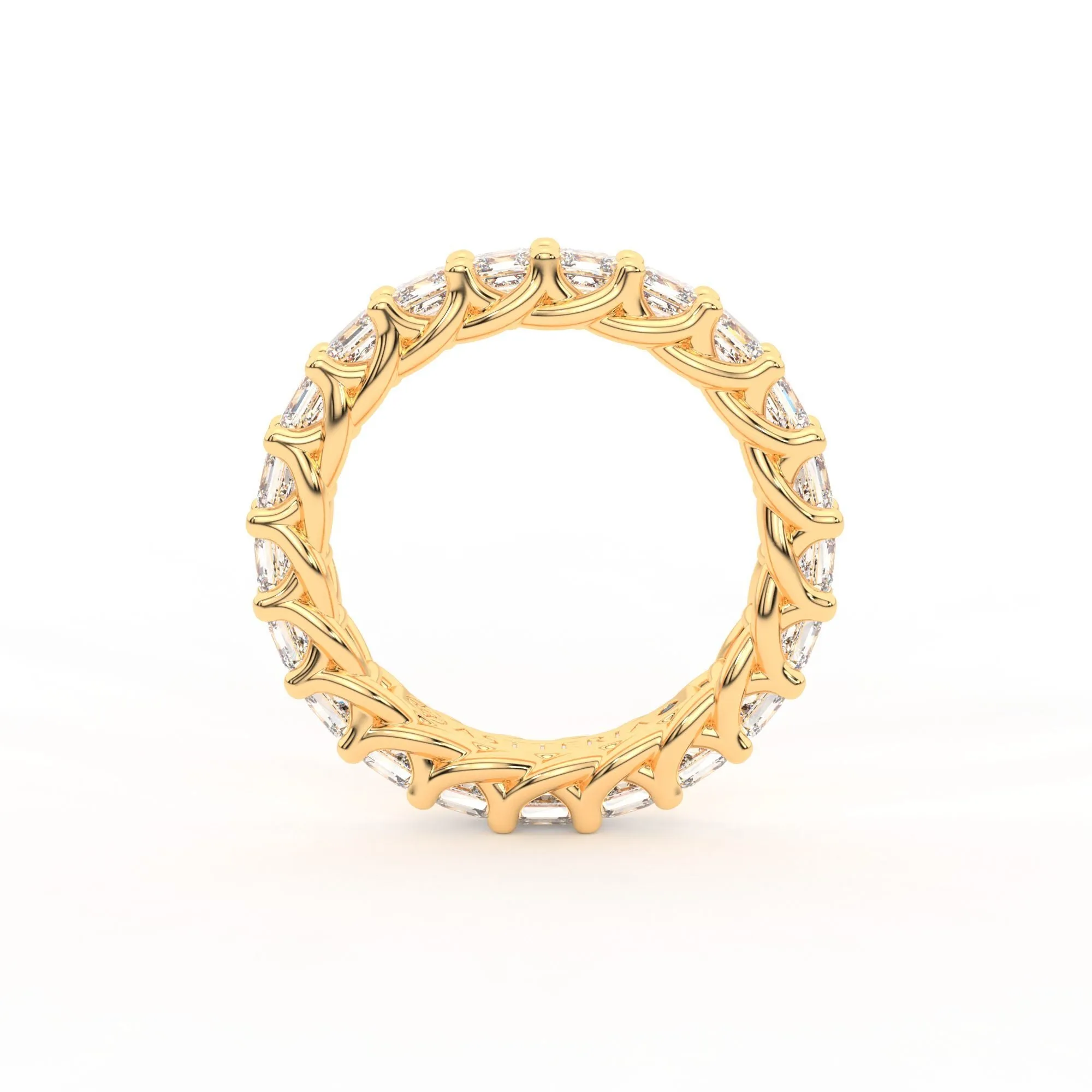 Eternal Assher cut eternity ring, Medium, 3.0 ct. (Approx.),Eternity Rings