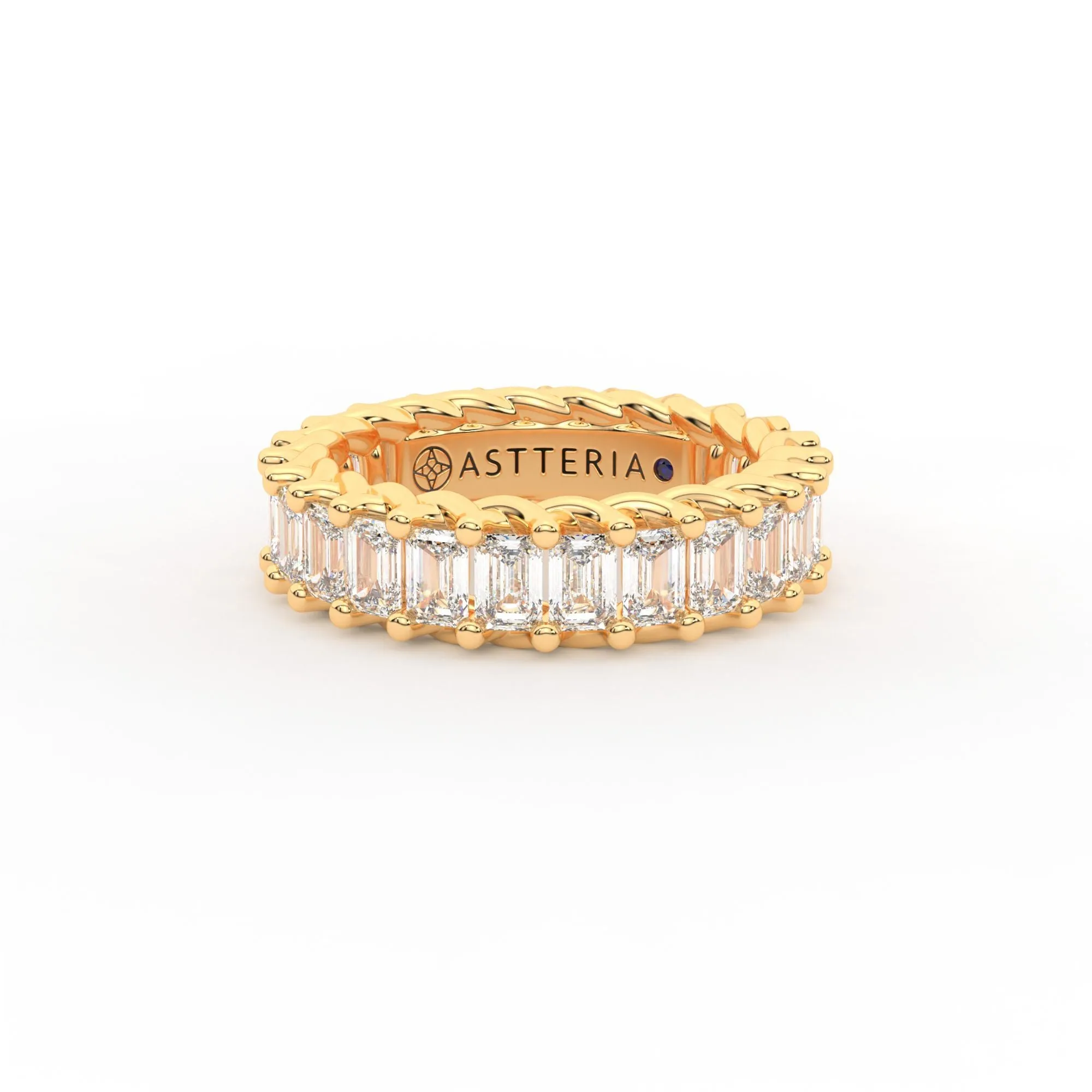 Eternal emerald shape eternity ring, Large, 3.5 ct. (Approx.),Eternity Rings