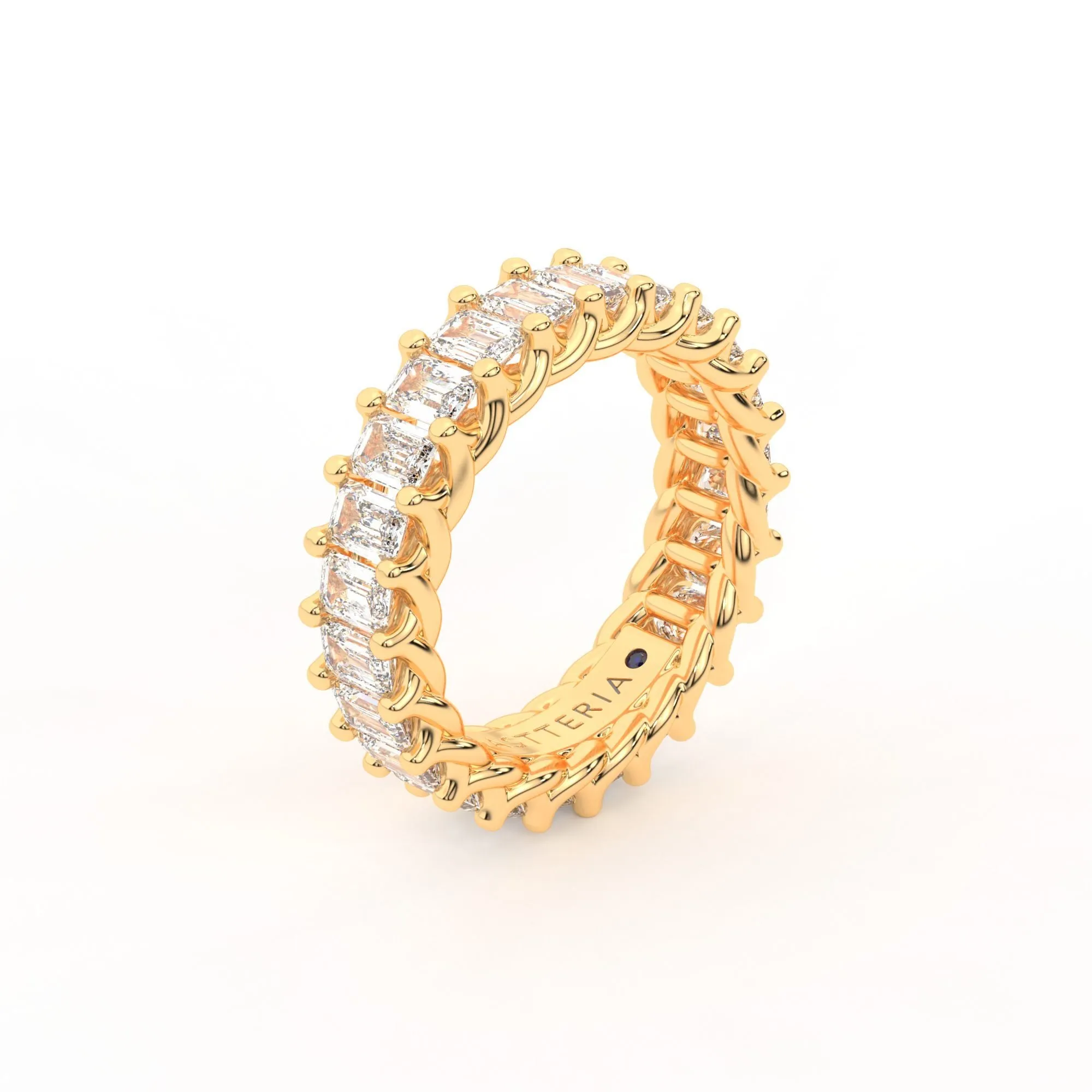 Eternal emerald shape eternity ring, Large, 3.5 ct. (Approx.),Eternity Rings
