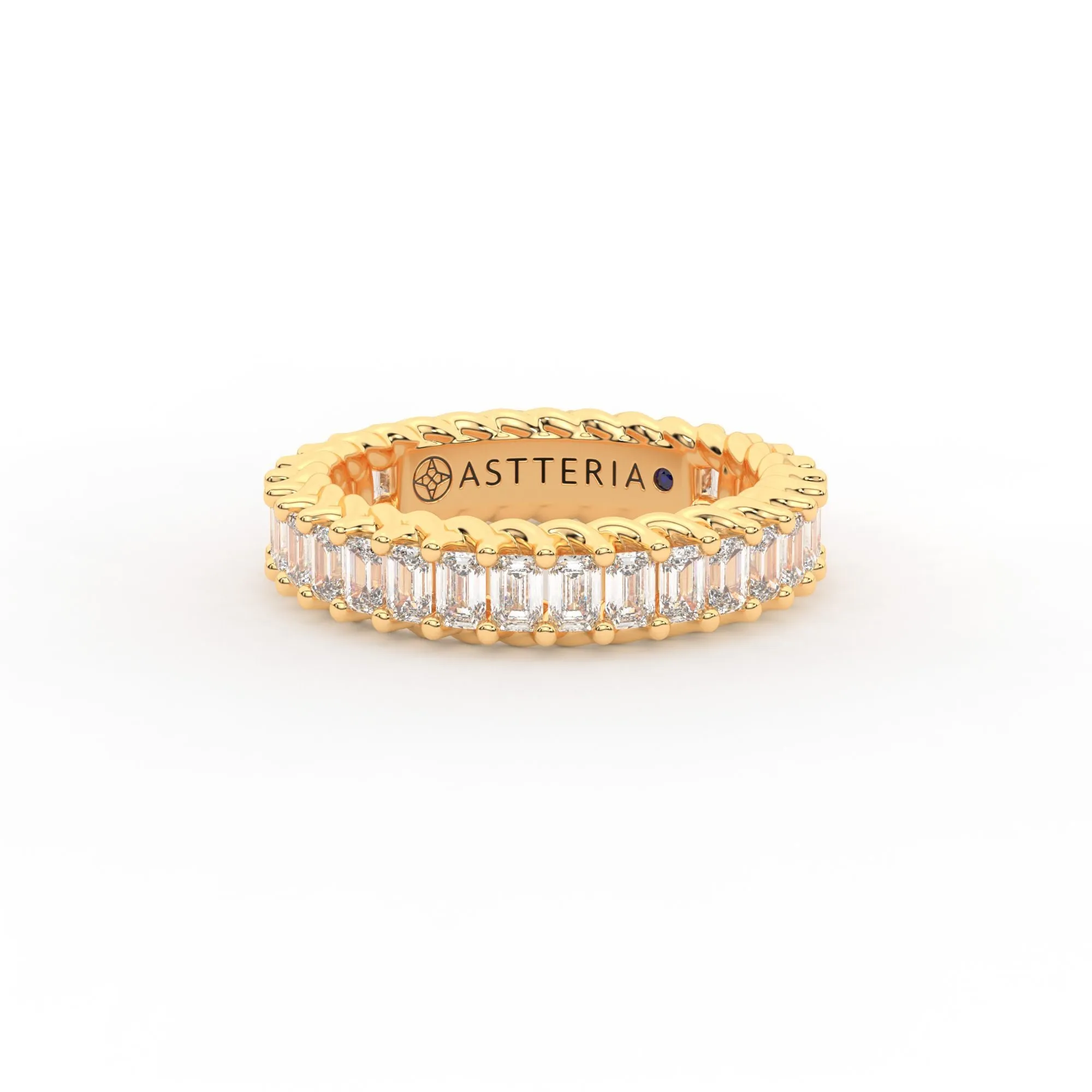 Eternal emerald shape eternity ring, Medium, 3.0 ct. (Approx.),Eternity Rings