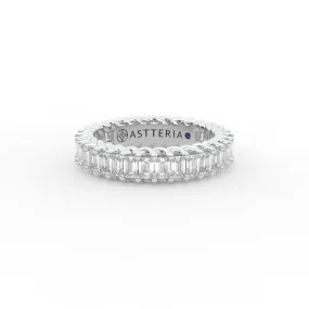 Eternal emerald shape eternity ring, Medium, 3.0 ct. (Approx.),Eternity Rings