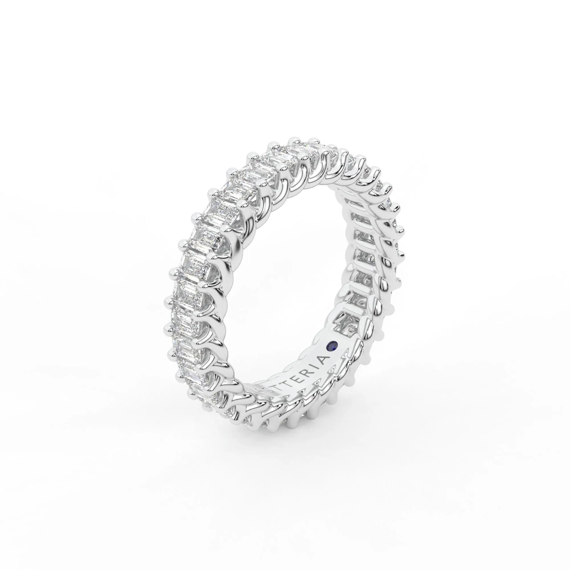 Eternal emerald shape eternity ring, Medium, 3.0 ct. (Approx.),Eternity Rings