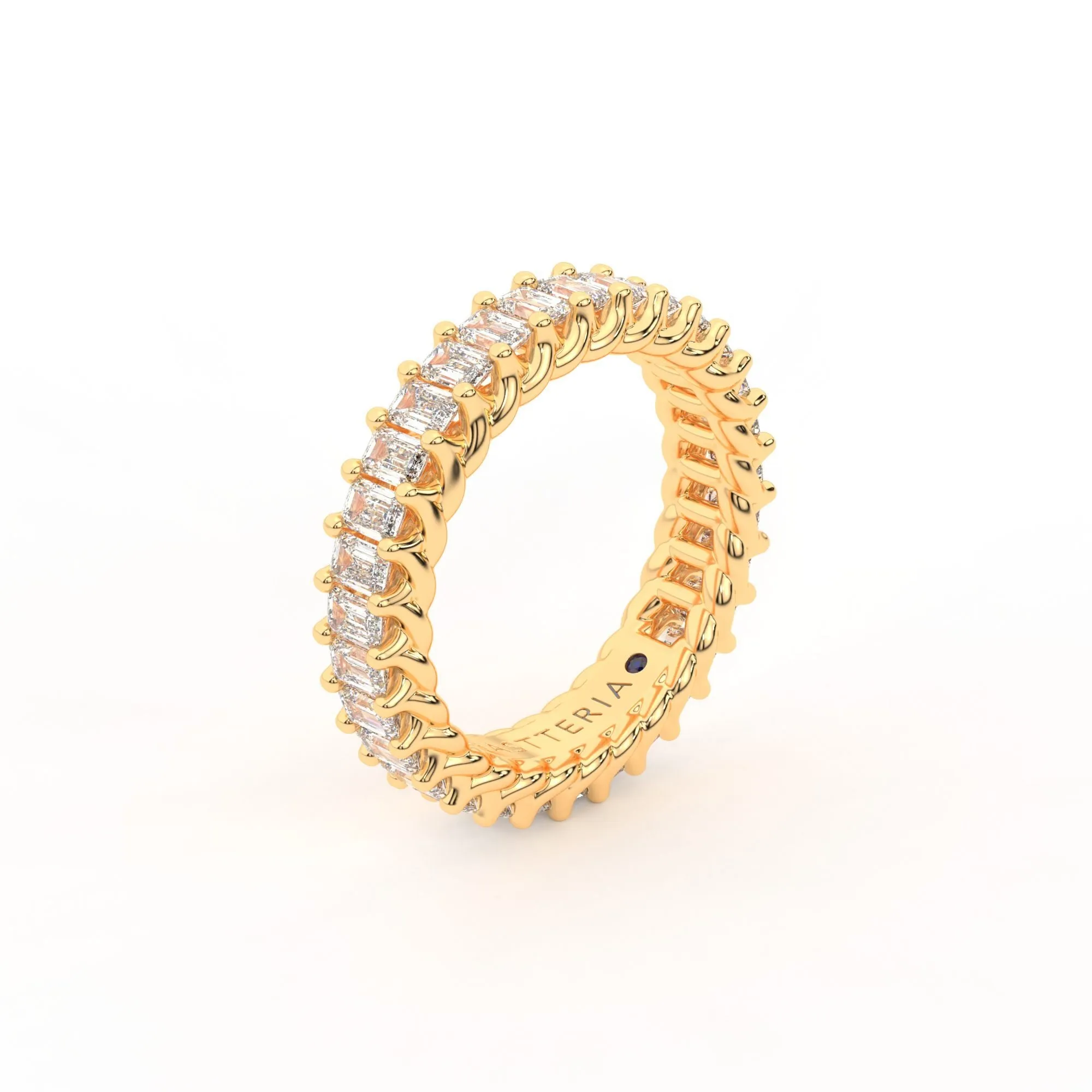 Eternal emerald shape eternity ring, Medium, 3.0 ct. (Approx.),Eternity Rings
