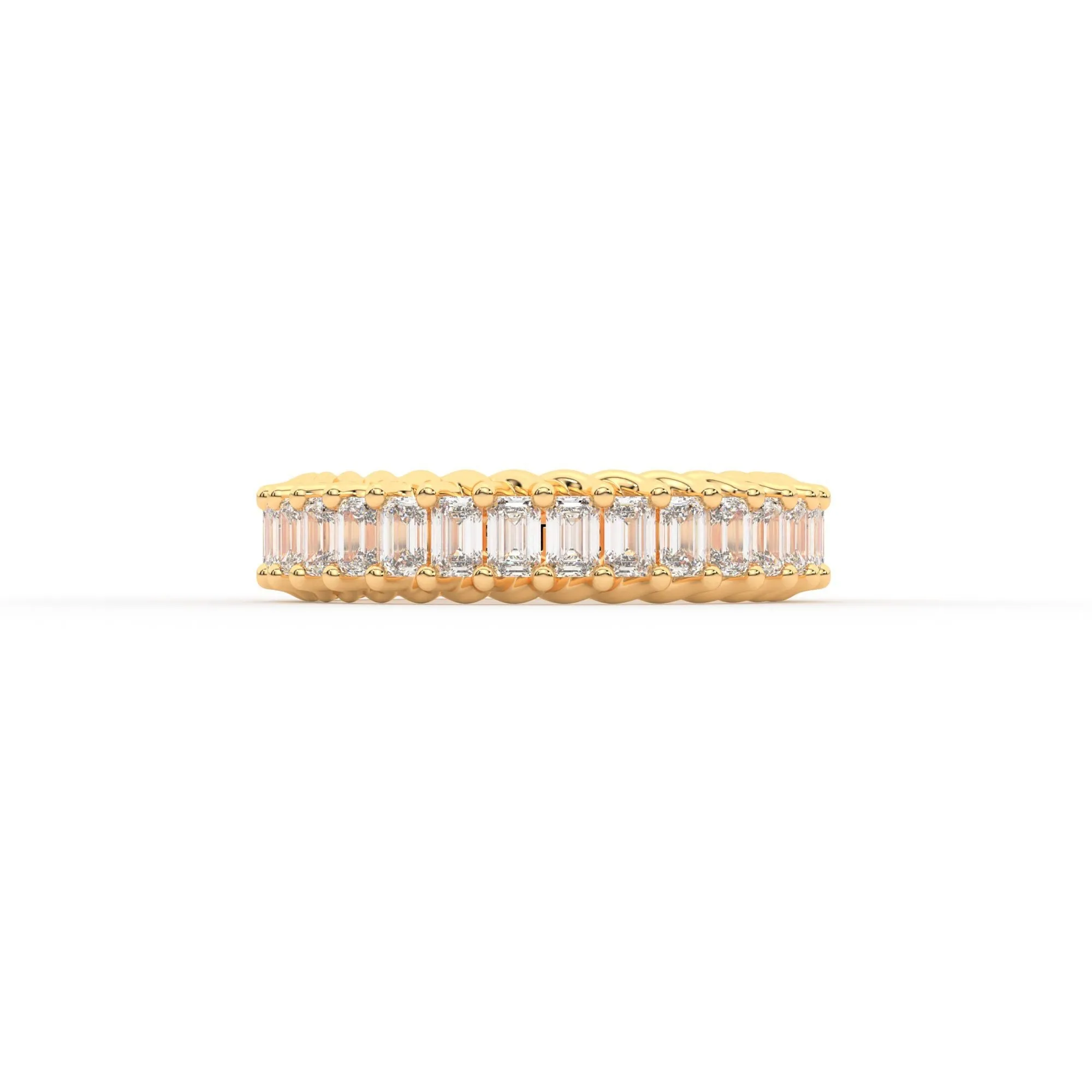 Eternal emerald shape eternity ring, Medium, 3.0 ct. (Approx.),Eternity Rings