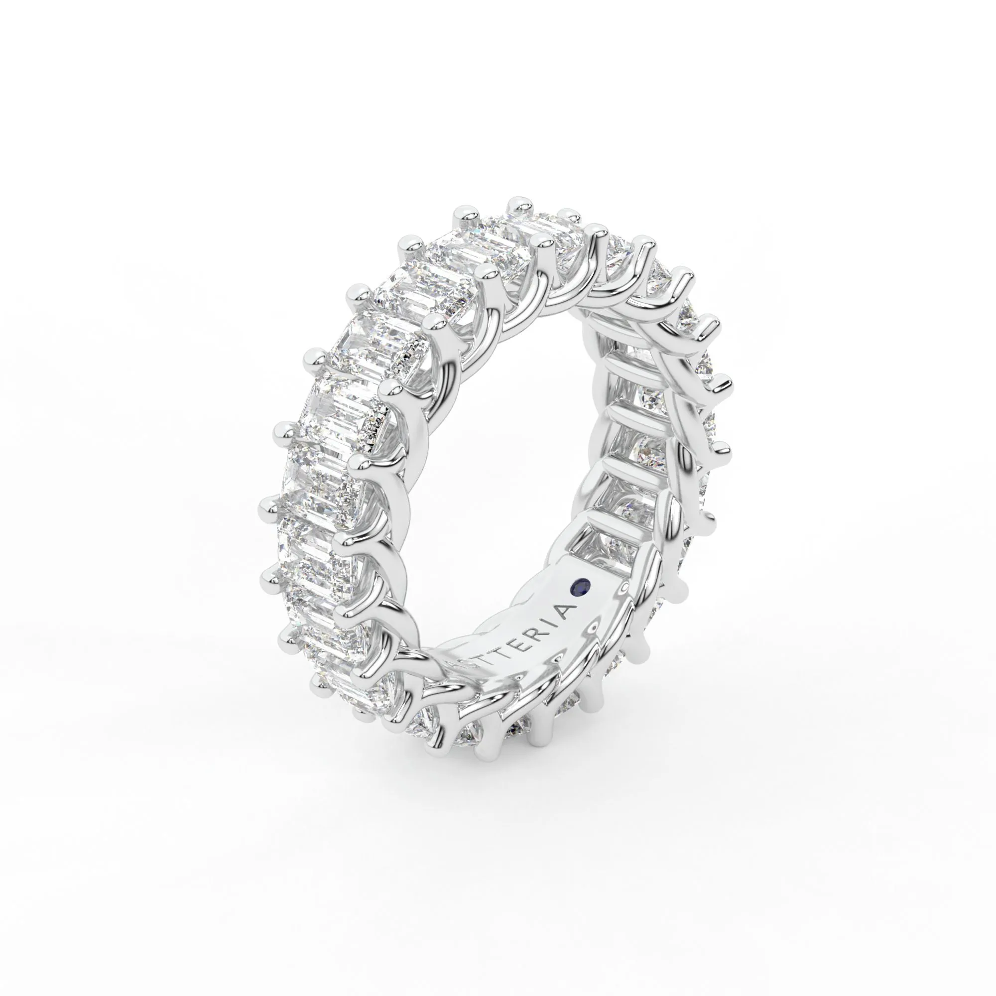 Eternal emerald shape eternity ring, X-Large, 5.5 ct. (Approx.),Eternity Rings