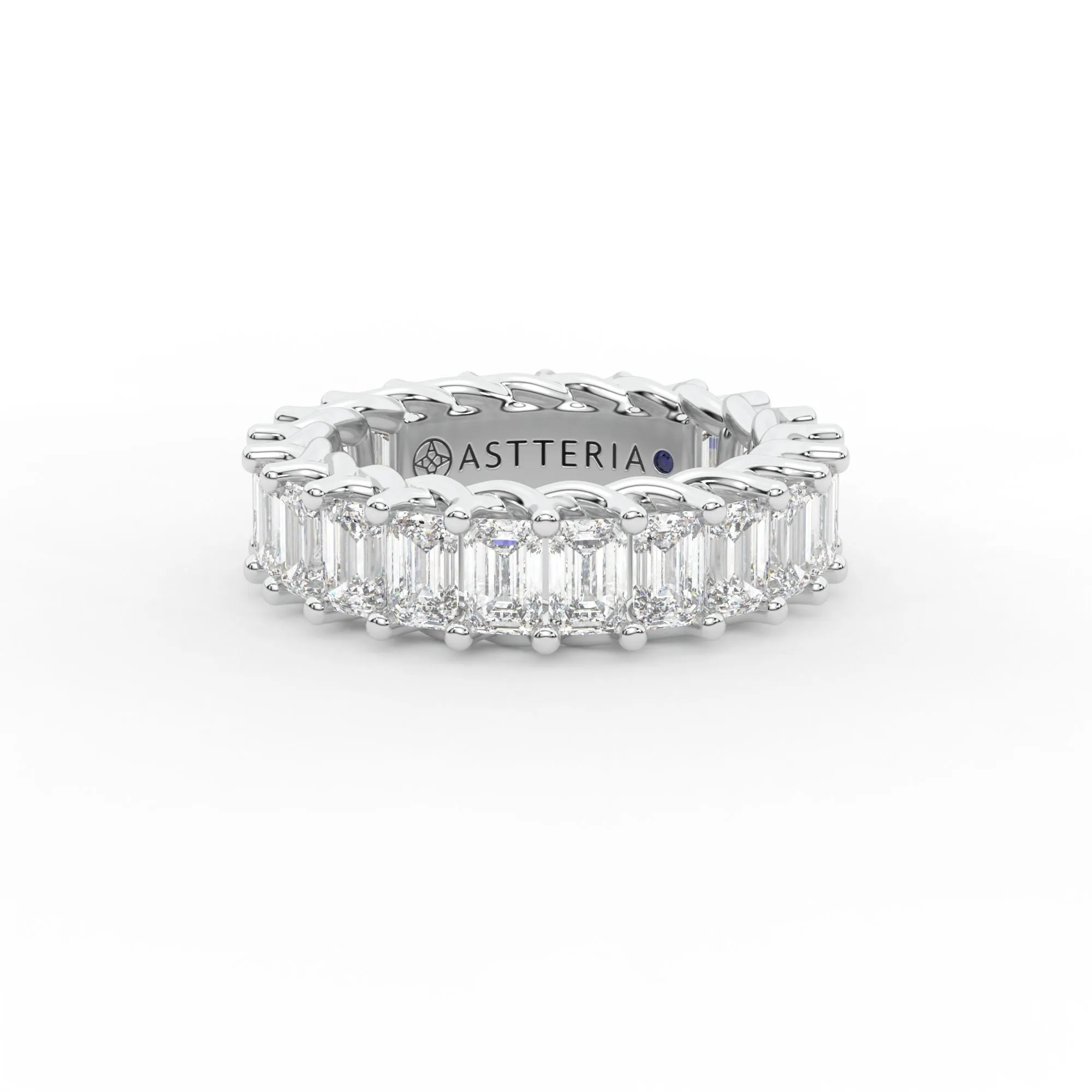 Eternal emerald shape eternity ring, X-Large, 5.5 ct. (Approx.),Eternity Rings