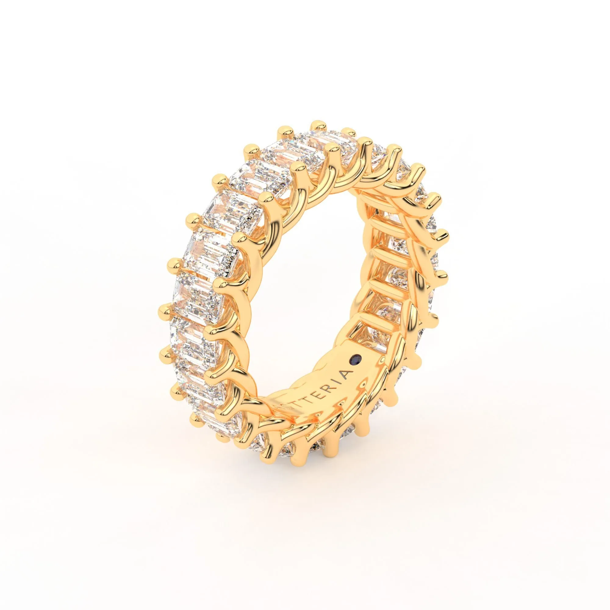 Eternal emerald shape eternity ring, X-Large, 5.5 ct. (Approx.),Eternity Rings