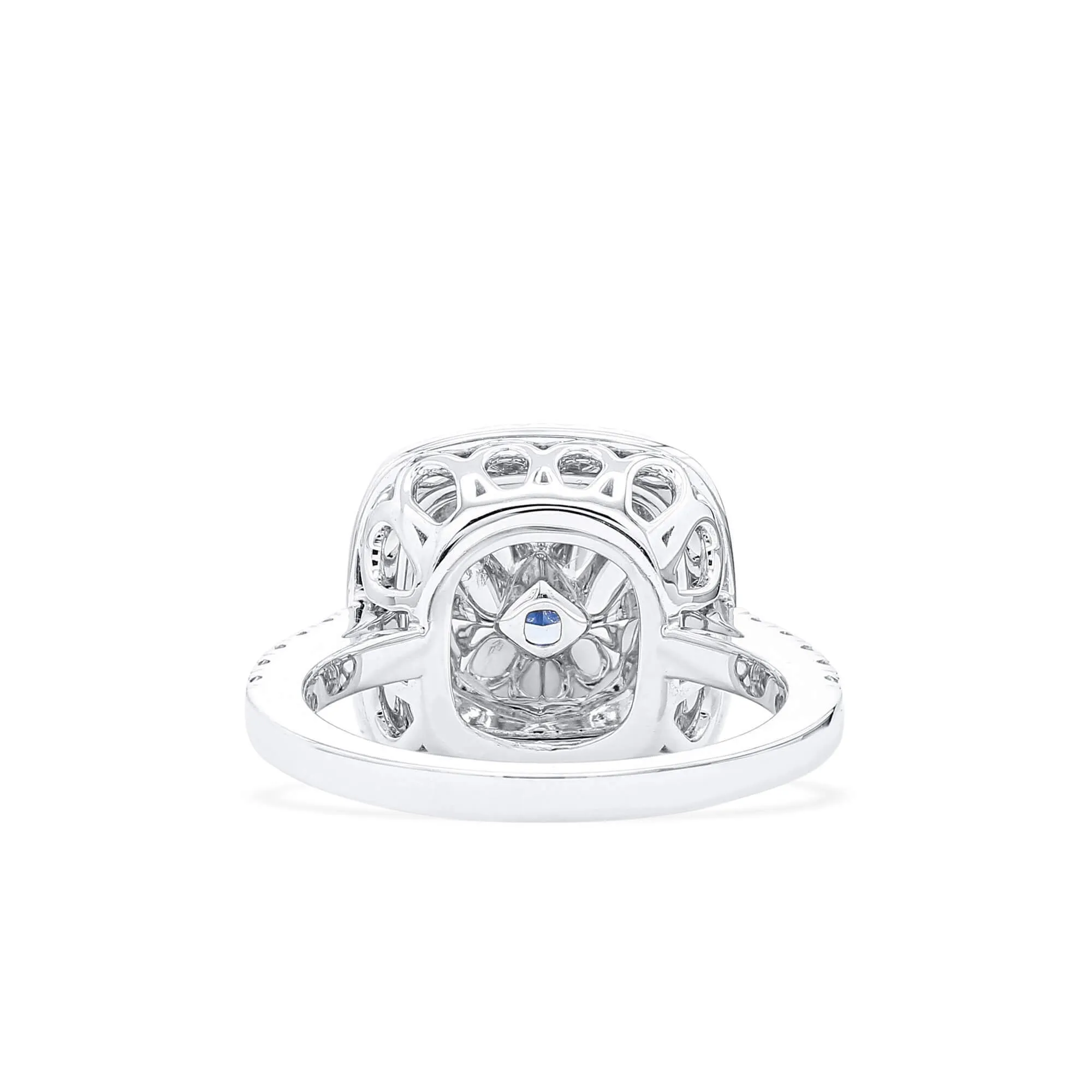 Fancy Green Diamond Ring, 1.81 Ct. TW, Cushion shape, GIA Certified,Rings Jewelry
