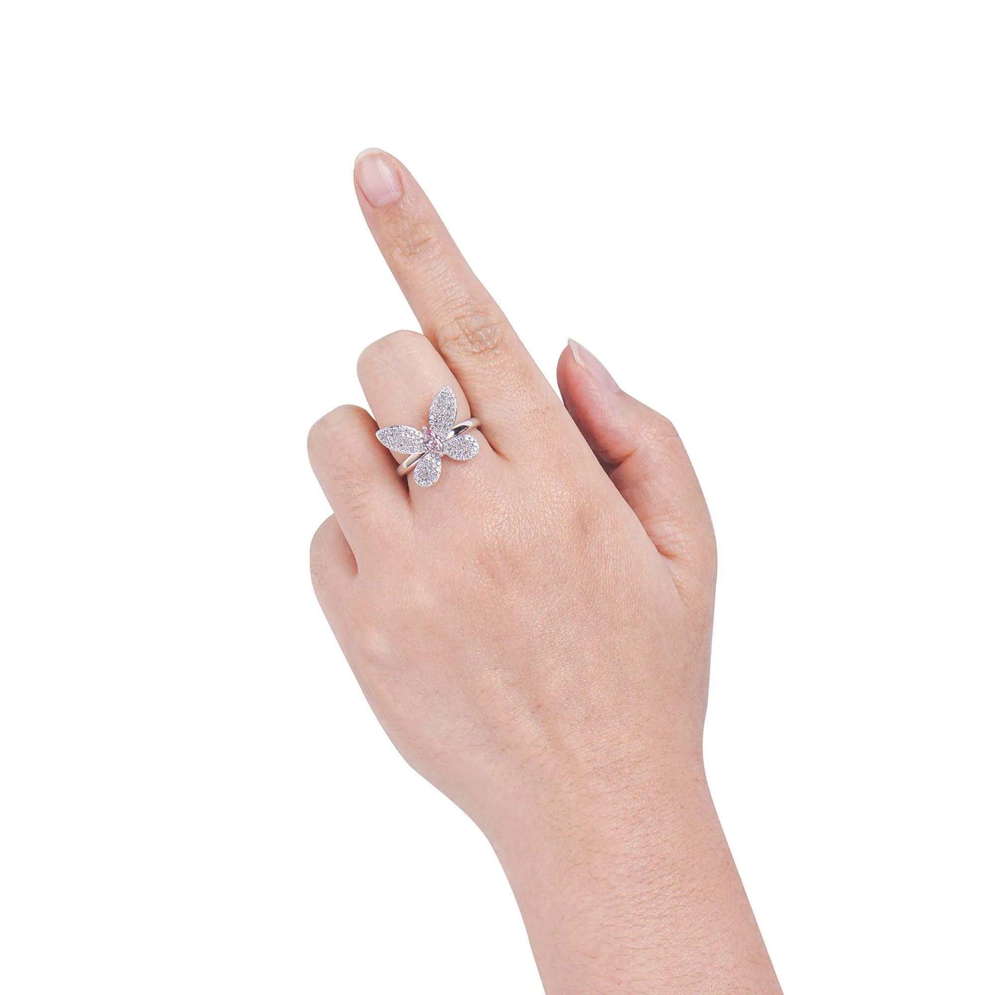 Fancy Light Pink Diamond Ring, 0.67 Ct. TW, Marquise shape,Rings Colored Diamond