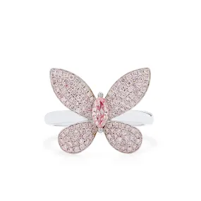 Fancy Light Pink Diamond Ring, 0.67 Ct. TW, Marquise shape,Rings Colored Diamond
