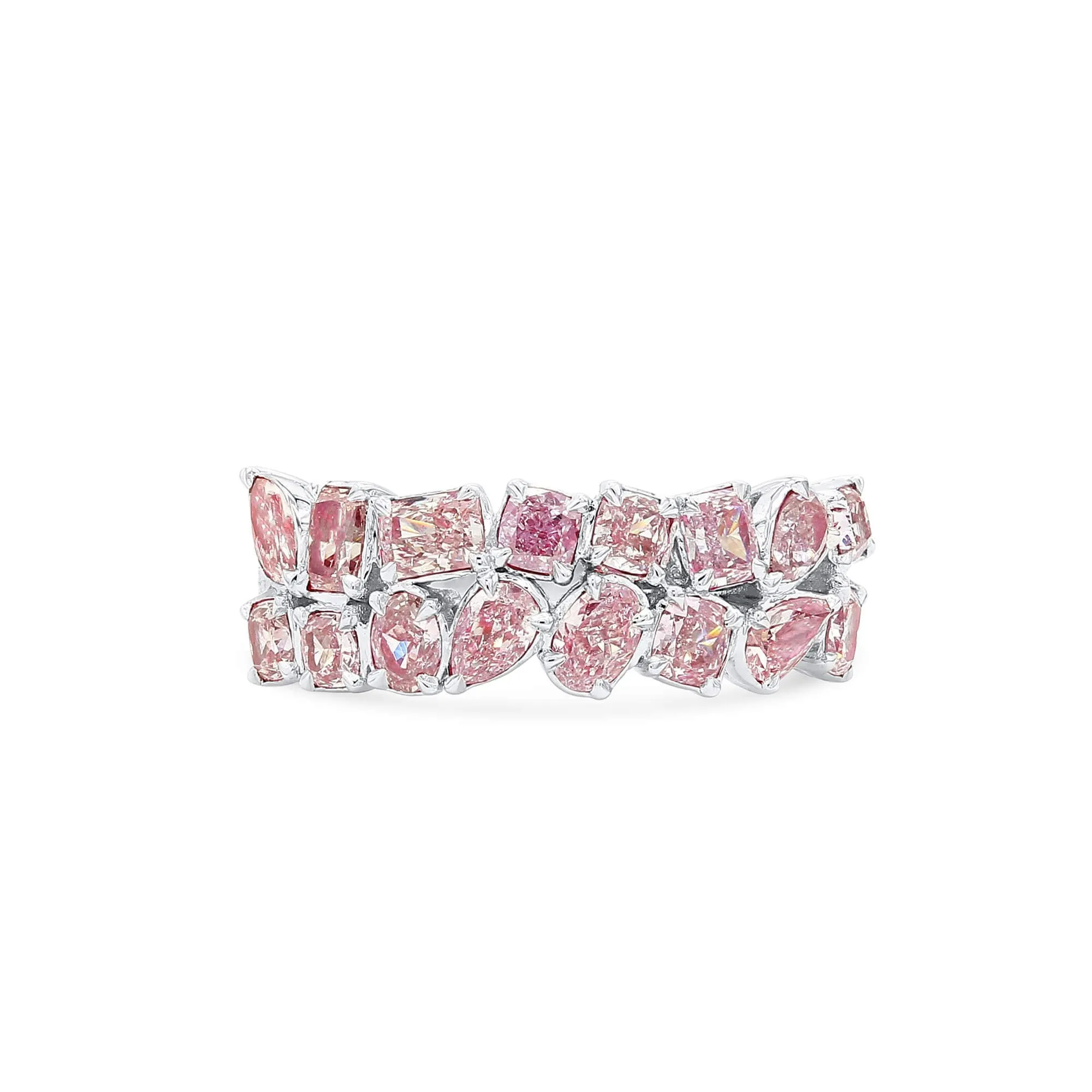 Fancy Light Pink Diamond Ring, 2.17 Ct. TW, MIX shape,Rings Colored Diamond