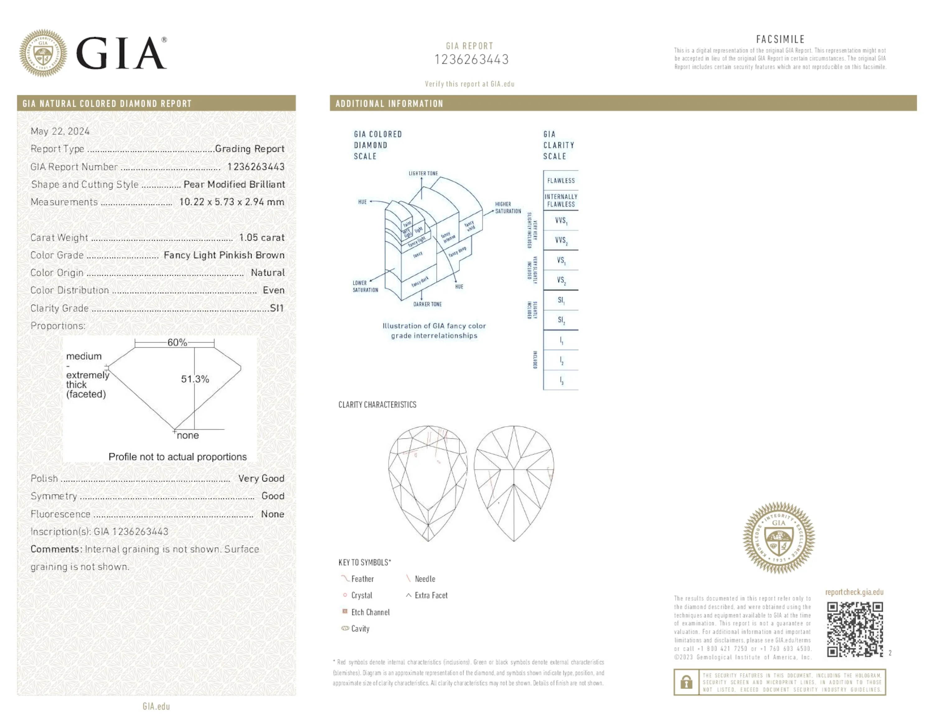 Fancy Light Pinkish Brown Diamond Ring, 2.53 Ct. TW, MIX shape, GIA Certified,Rings Colored Diamond
