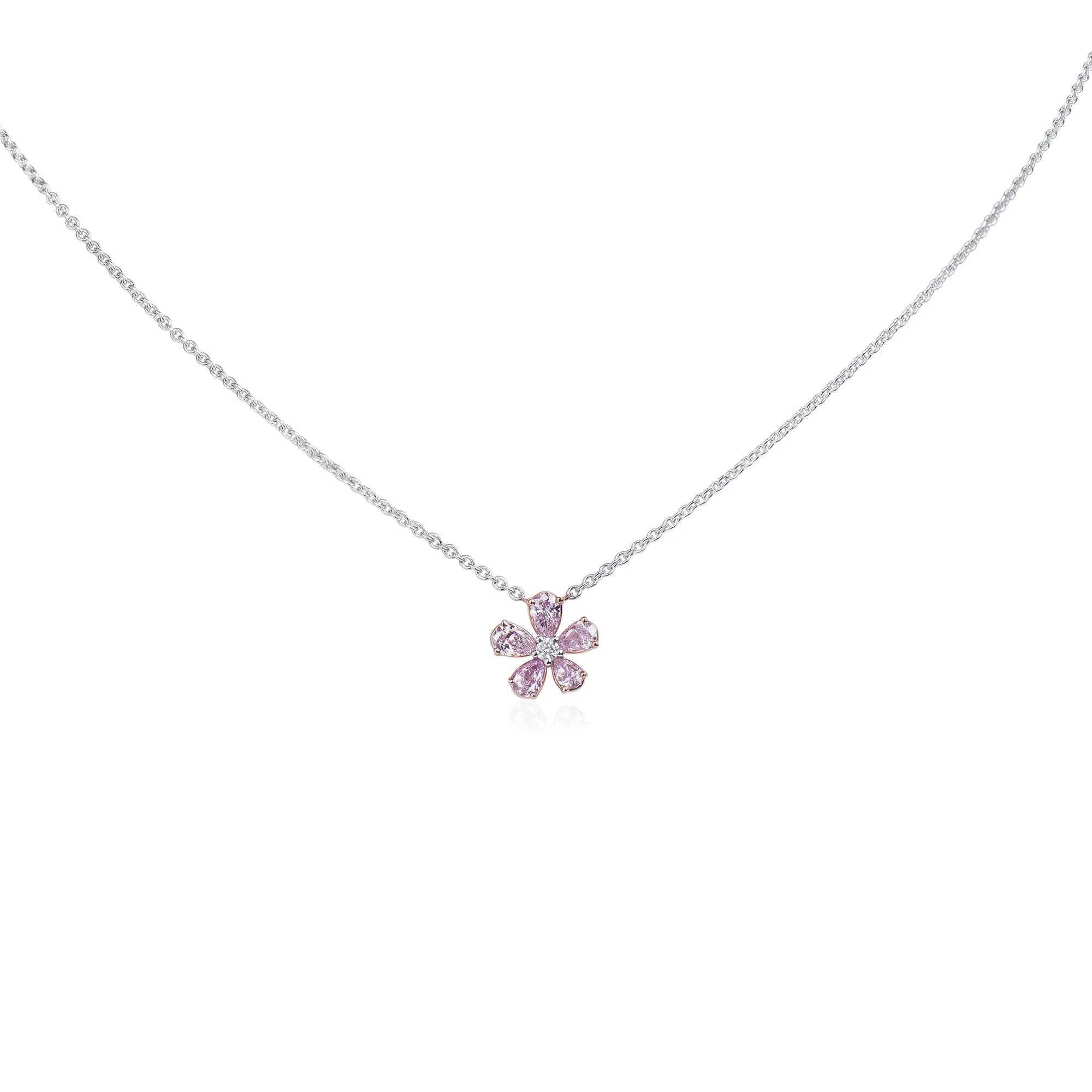 Fancy Pink Diamond Pendant, 0.68 Ct. TW, MIX shape,Pendant&Necklace