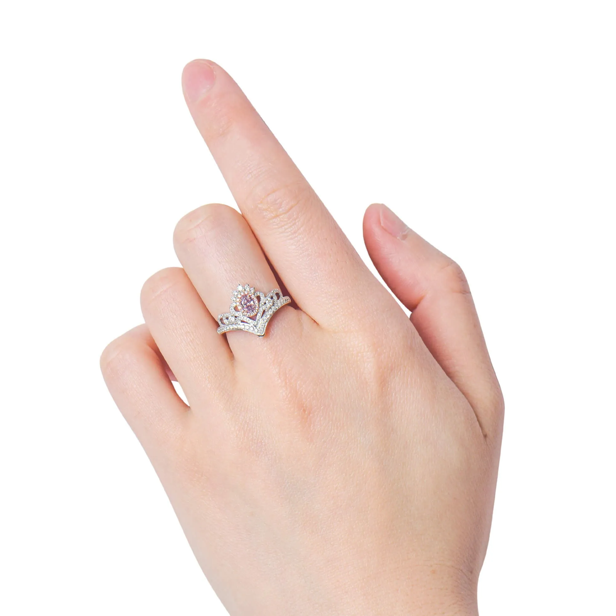 Fancy Purple Pink Diamond Ring, 0.68 Ct. TW, Oval shape, GIA Certified,Rings Colored Diamond