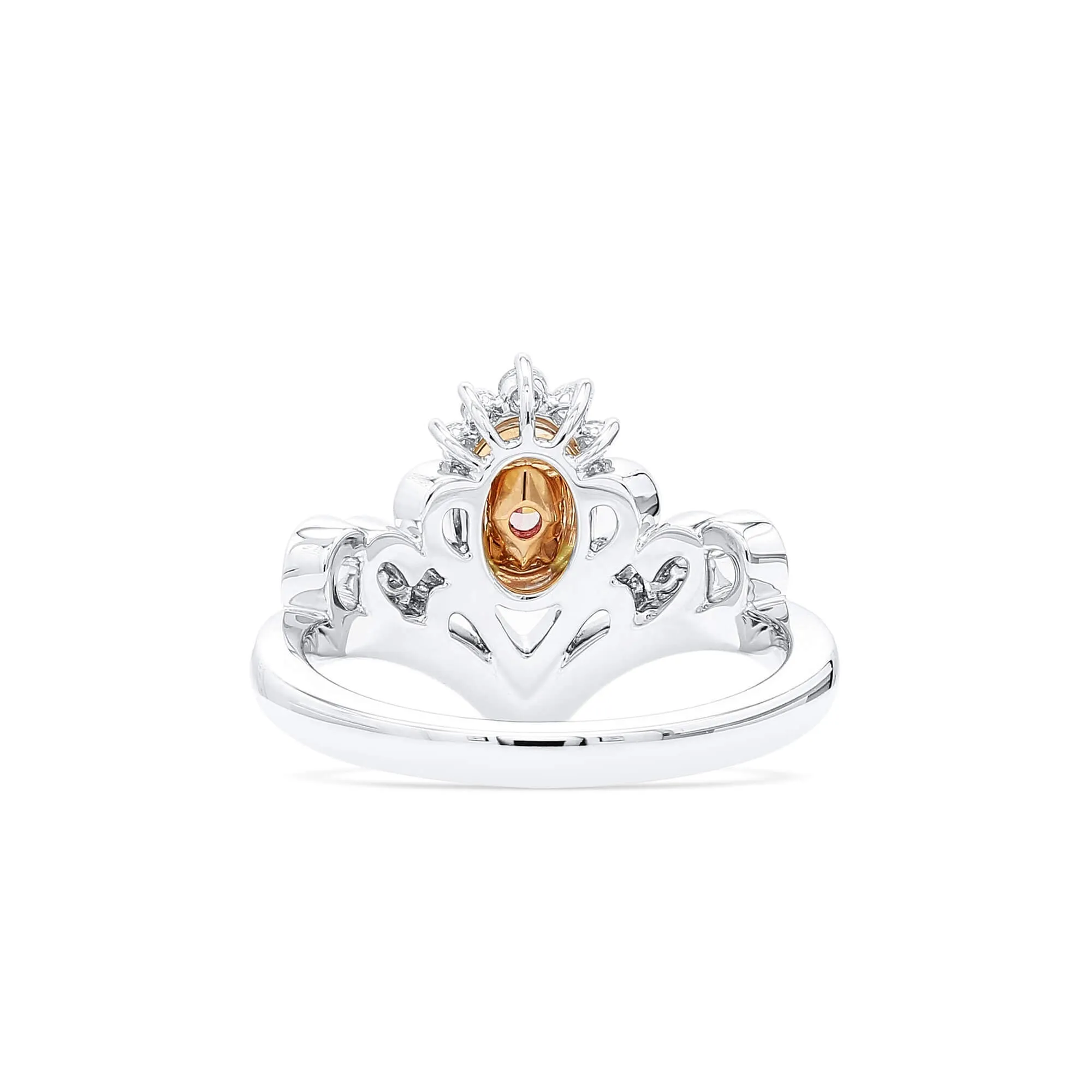 Fancy Purple Pink Diamond Ring, 0.68 Ct. TW, Oval shape, GIA Certified,Rings Colored Diamond
