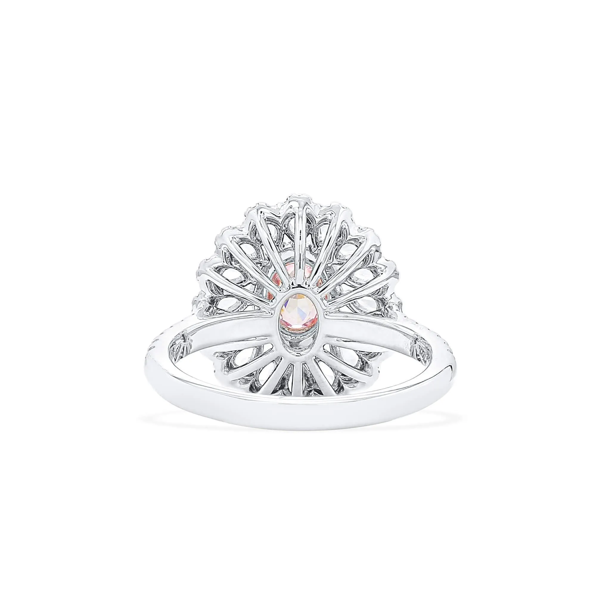 Fancy Purple Pink Diamond Ring, 1.27 Ct. TW, Oval shape, GIA Certified,Rings Colored Diamond