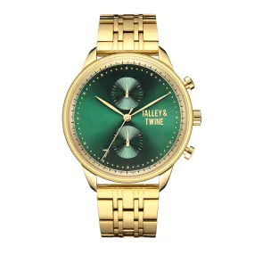 Gold & Green "Money & Honey",Men Watch