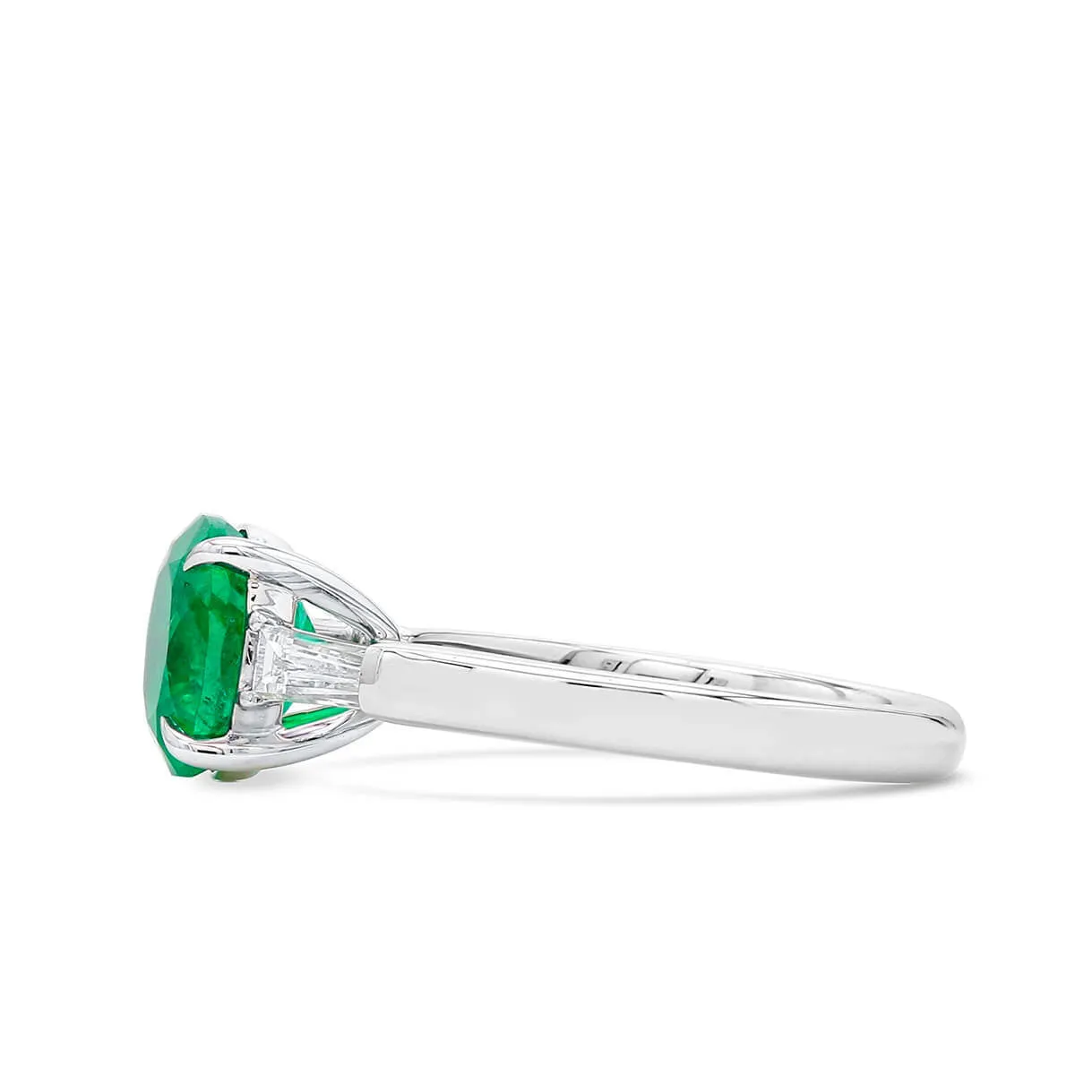 Green Emerald And Diamond Ring, 2.05 Ct. (2.38 Ct. TW), GRS2020-098739,Emerald Rings