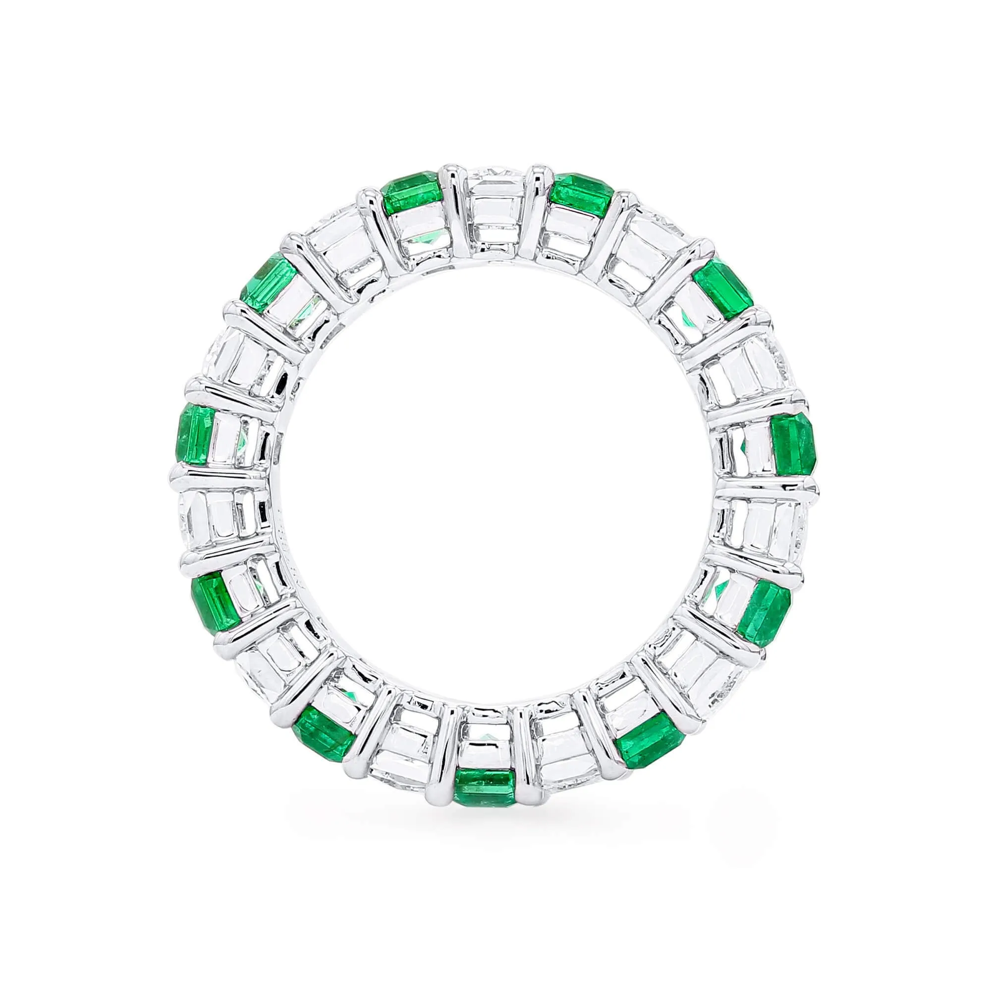 Green Emerald Ring, 5.98 Ct. TW,Emerald Rings