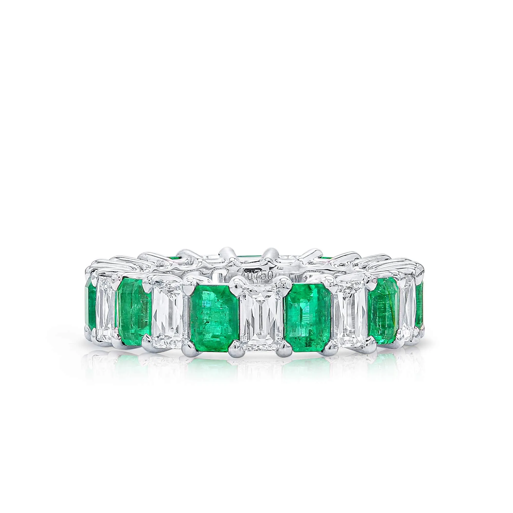 Green Emerald Ring, 5.98 Ct. TW,Emerald Rings