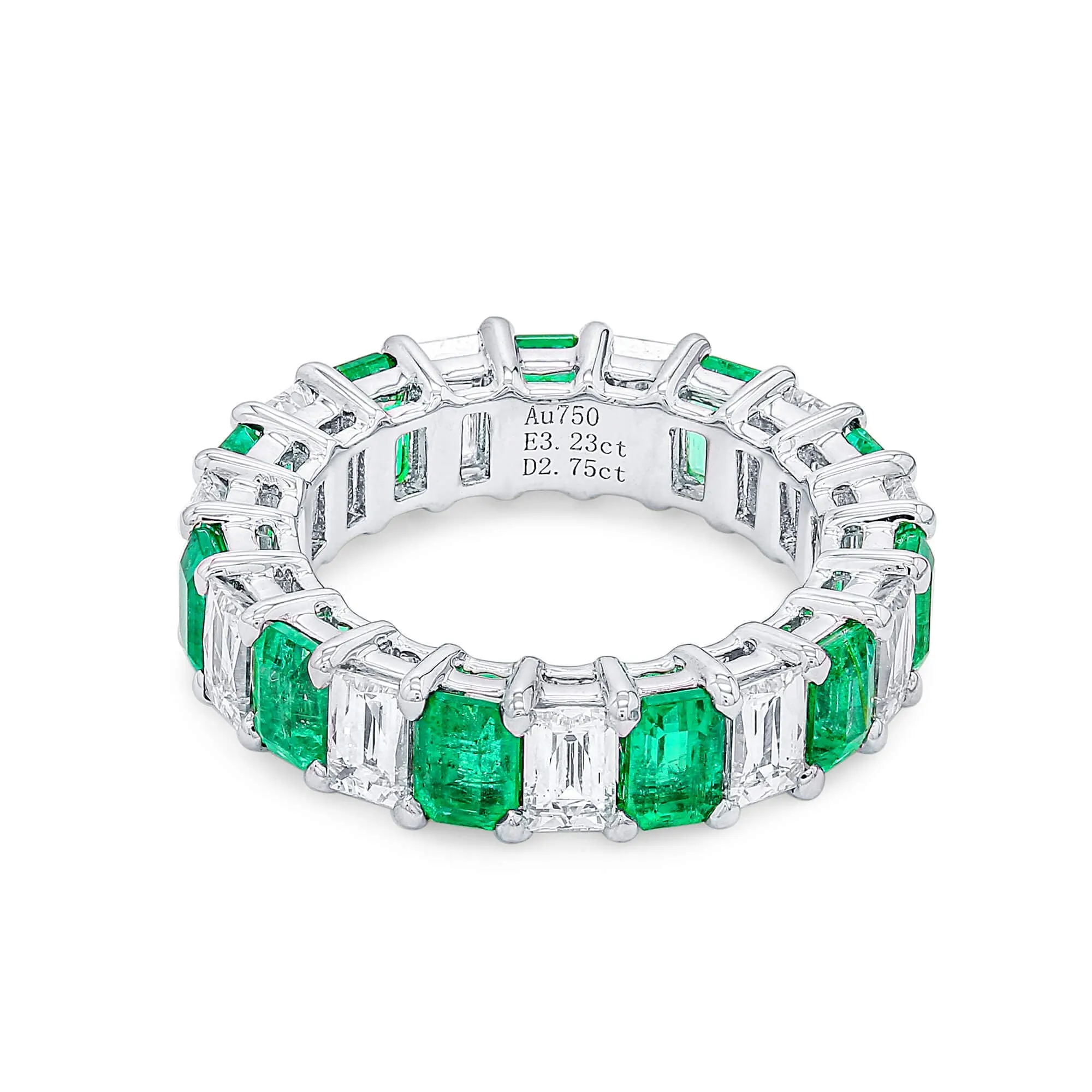 Green Emerald Ring, 5.98 Ct. TW,Emerald Rings