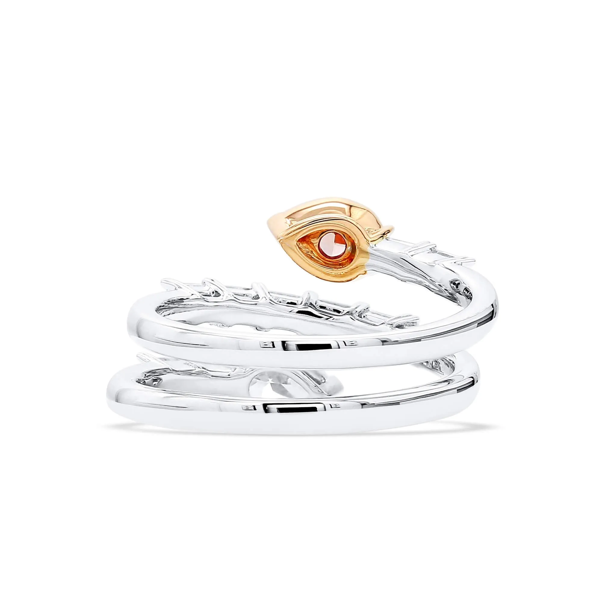 Light Pink and White Diamond Ring, 0.50 Ct. (1.42 Ct. TW), Pear Shape, 1413871960,Rings Colored Diamond