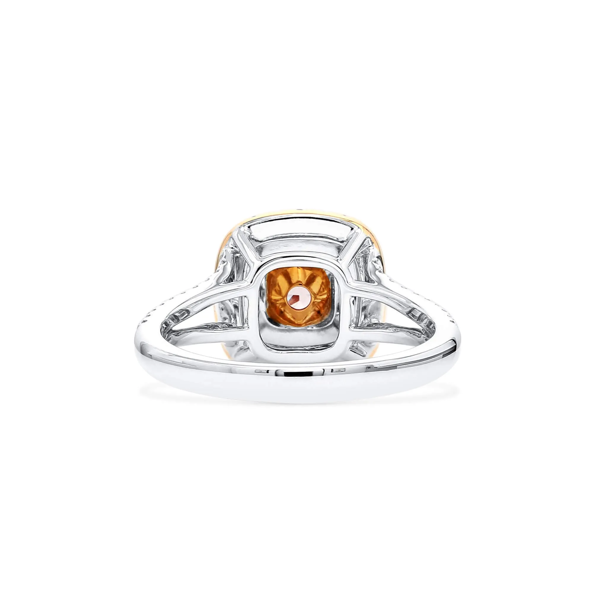 Light Pink Diamond Ring, 1.07 Ct. TW, Cushion shape, GIA Certified,Rings Colored Diamond