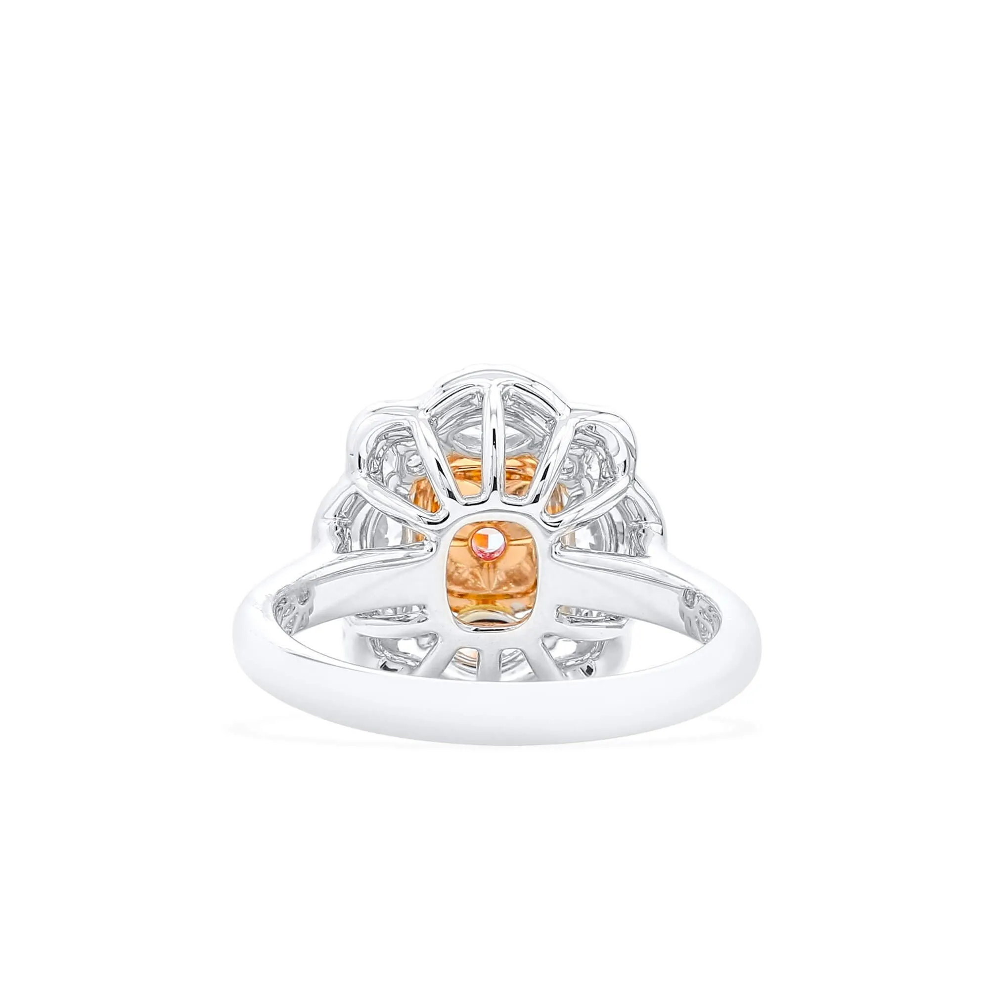 Light Pink Diamond Ring, 1.33 Ct. TW, Cushion shape, GIA Certified,Rings Colored Diamond