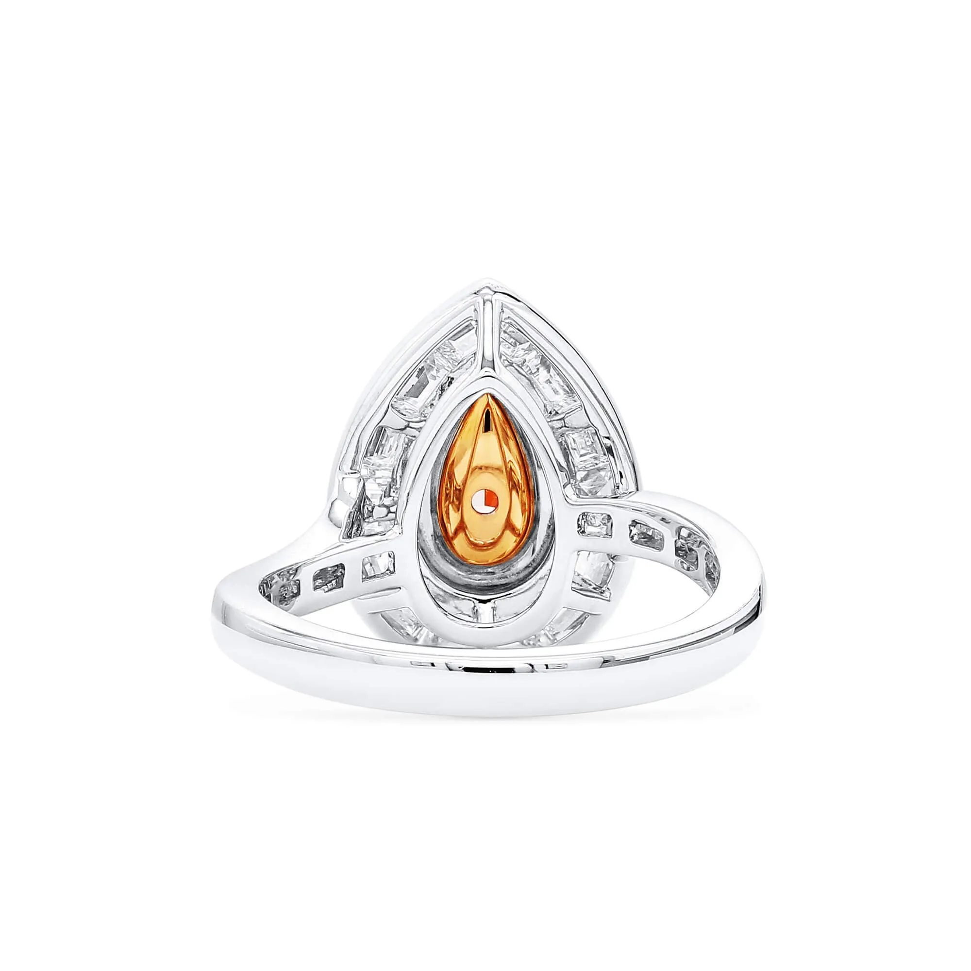 Light Pink Diamond Ring, 1.92 Ct. TW, Pear shape, GIA Certified,Rings Colored Diamond