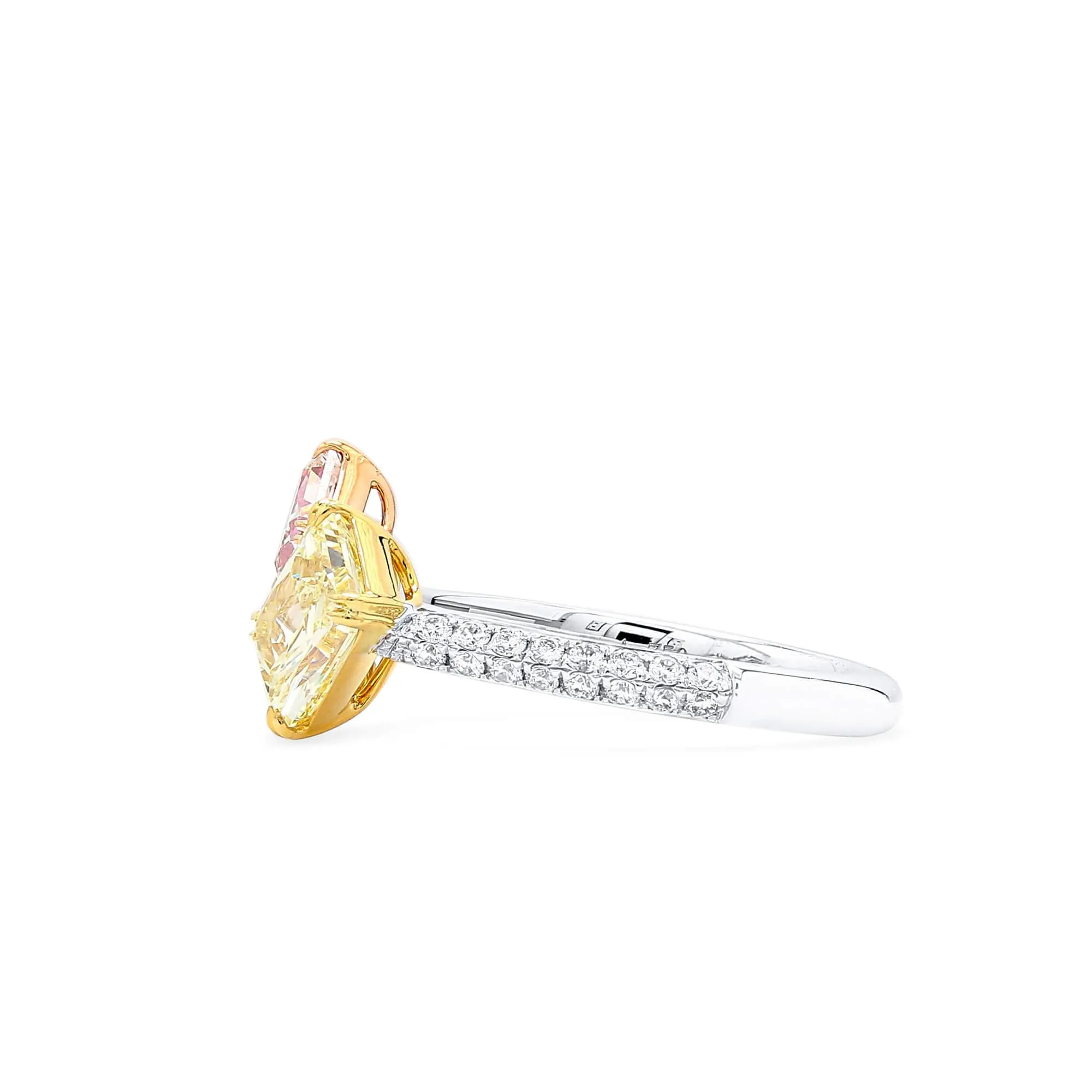Light Pink Diamond Ring, 2.64 Ct. TW, MIX shape, GIA Certified,Rings Colored Diamond
