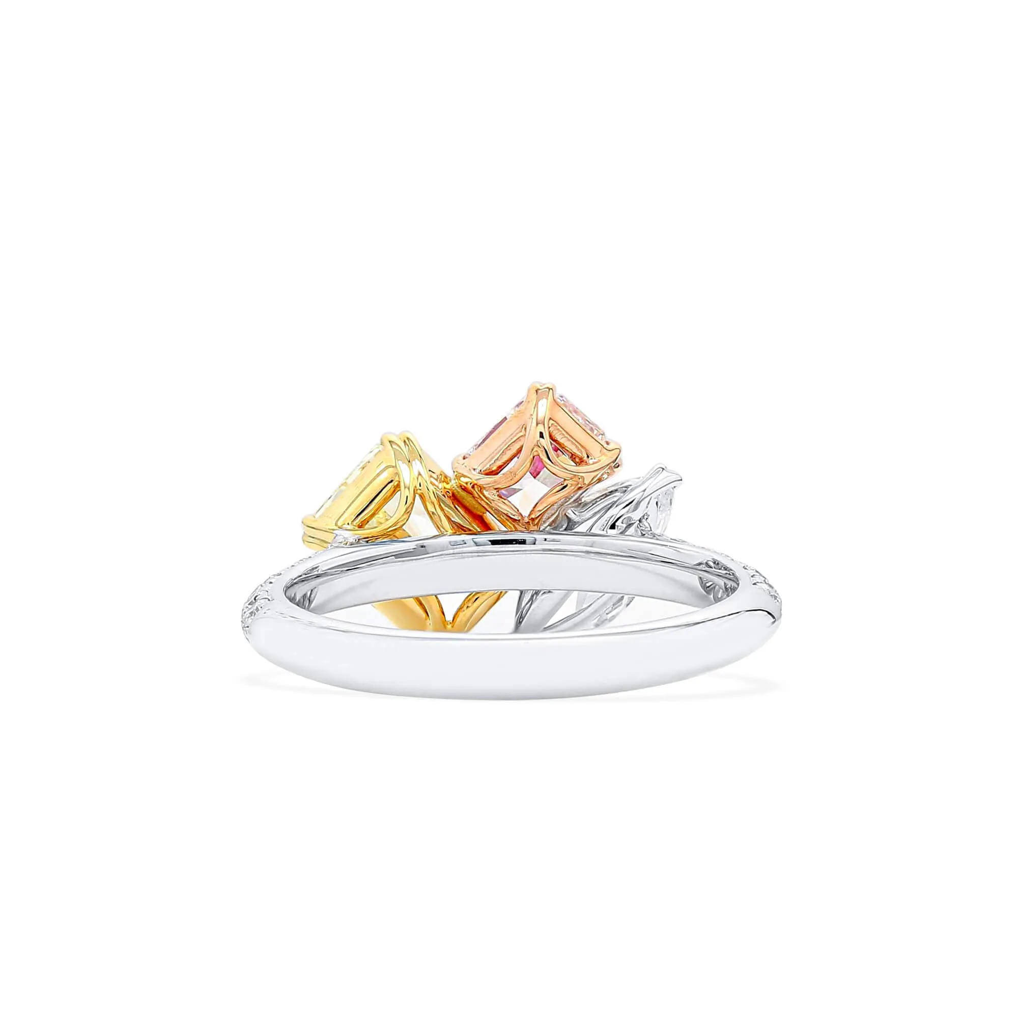 Light Pink Diamond Ring, 2.64 Ct. TW, MIX shape, GIA Certified,Rings Colored Diamond