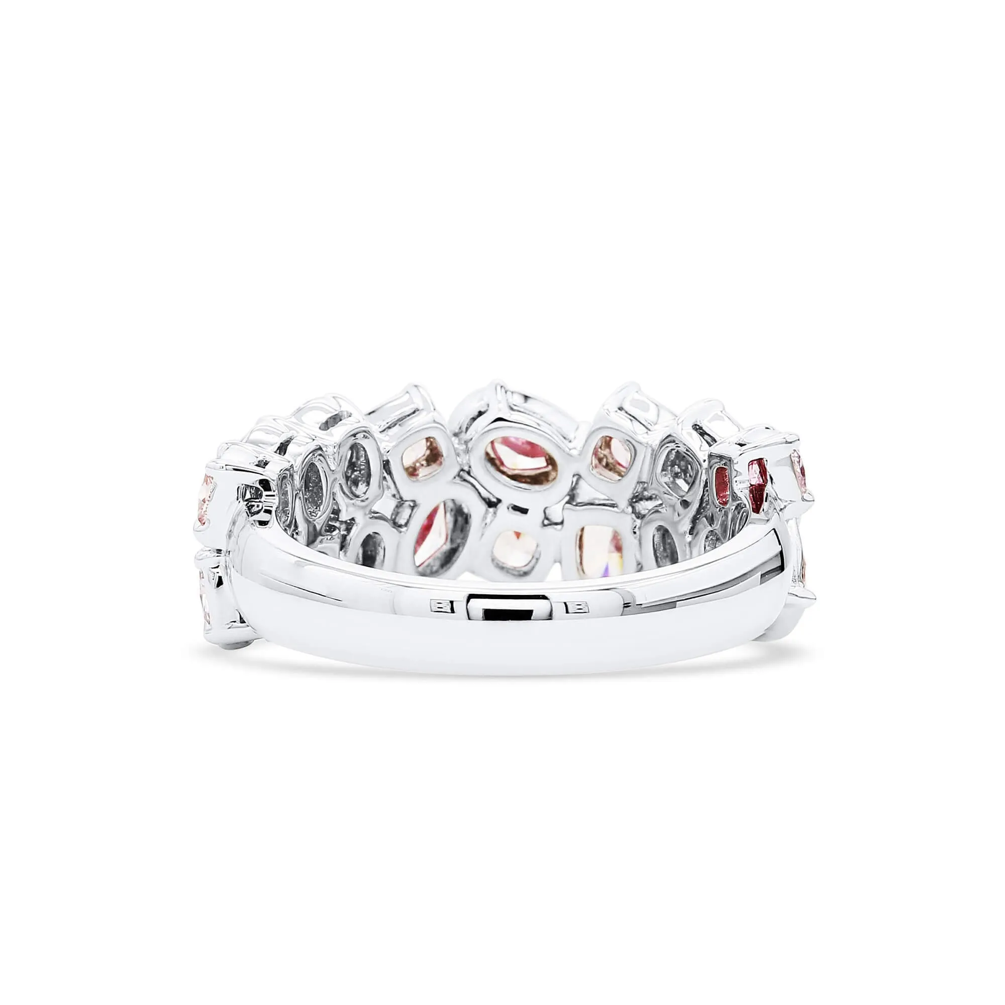 Light Pink Diamond Ring, 2.82 Ct. TW, MIX shape,Rings Colored Diamond