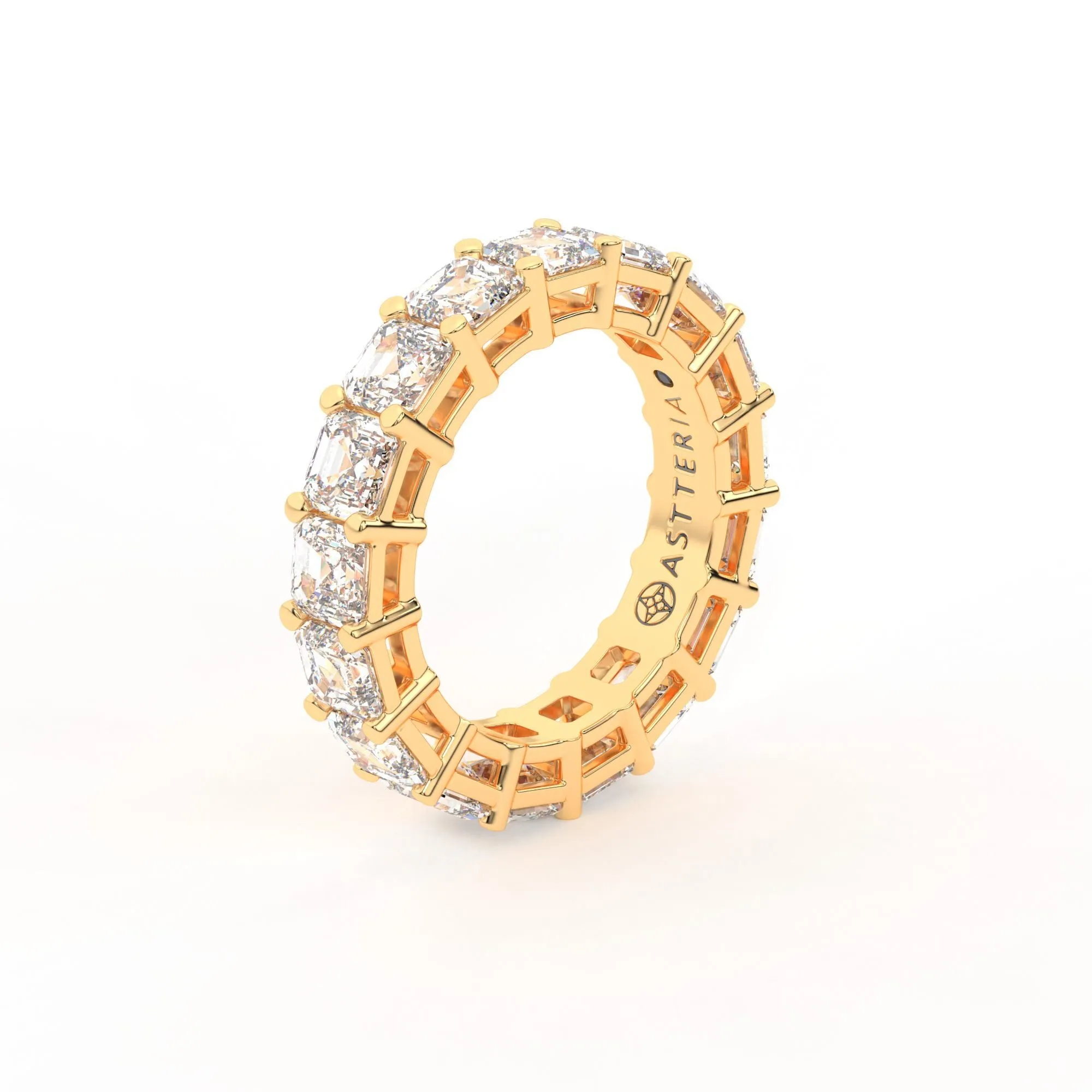 Majestic Assher cut eternity ring, Large, 5.5 ct. (Approx.),Eternity Rings