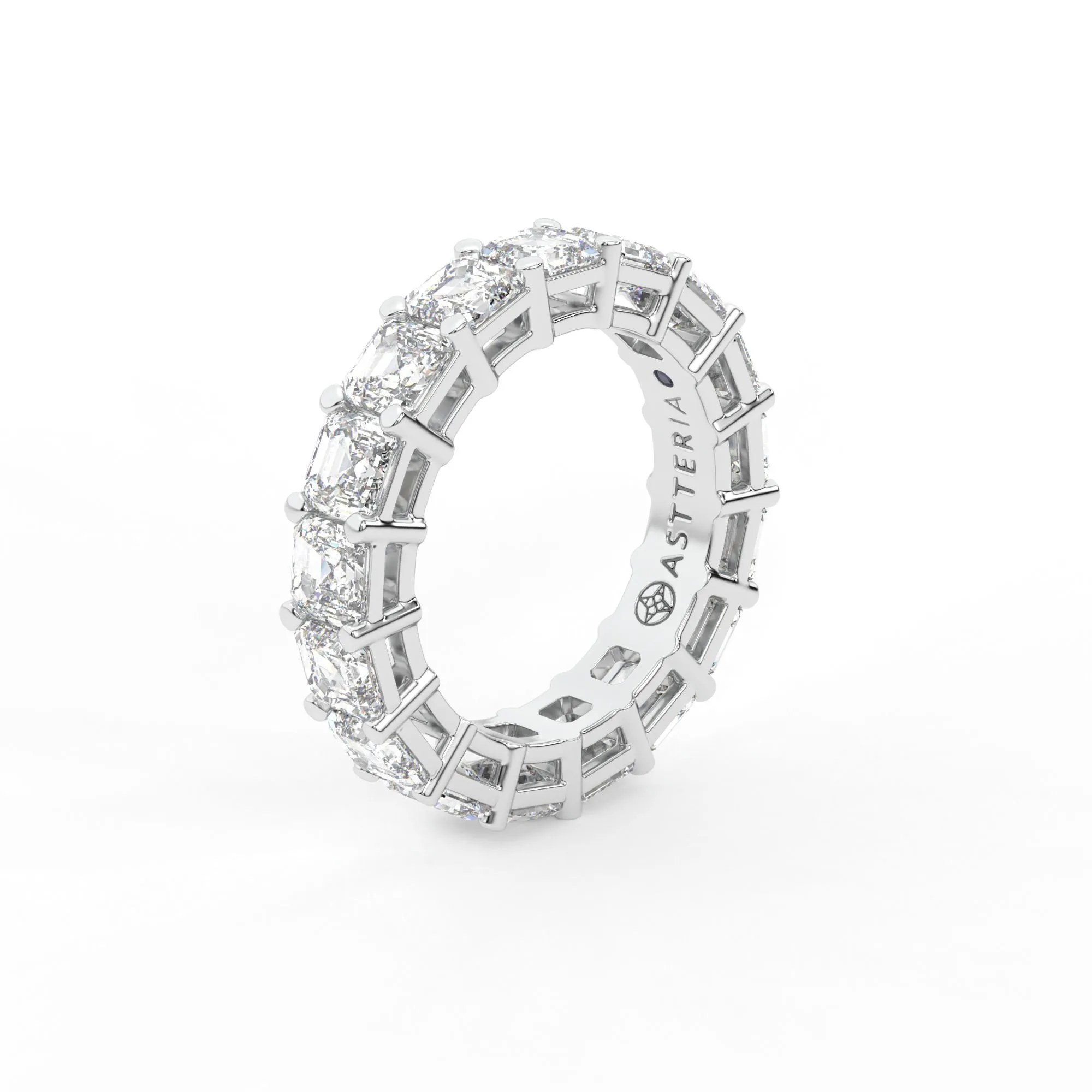 Majestic Assher cut eternity ring, Large, 5.5 ct. (Approx.),Eternity Rings