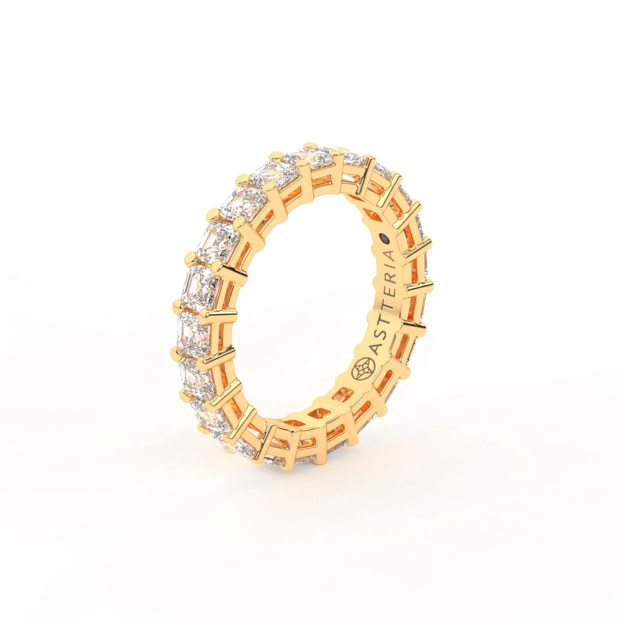 Majestic Assher cut eternity ring, Medium, 3.0 ct. (Approx.),Eternity Rings